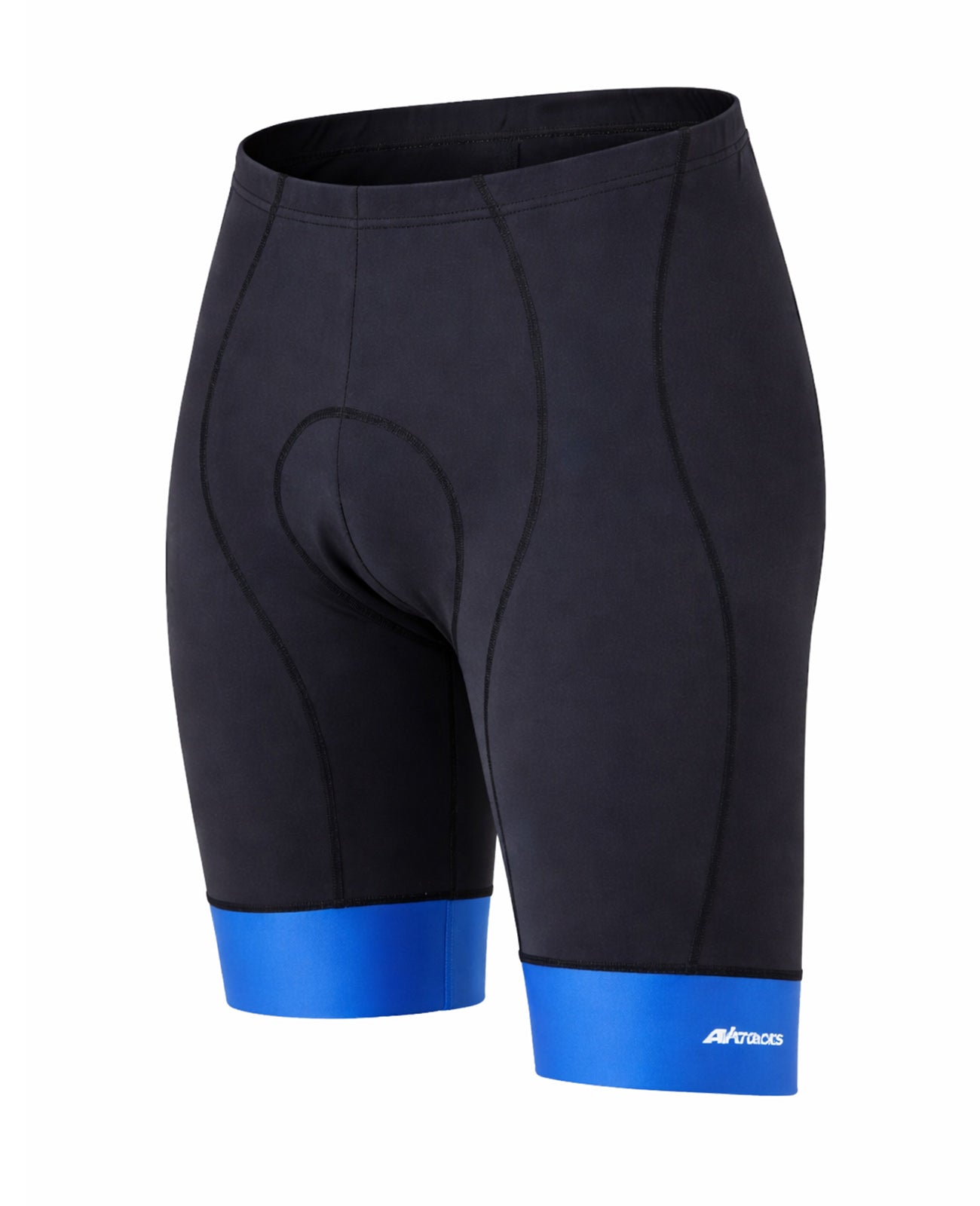 Herren Fahrradhose Kurz Radhose Comfort Line Schwarz Blau