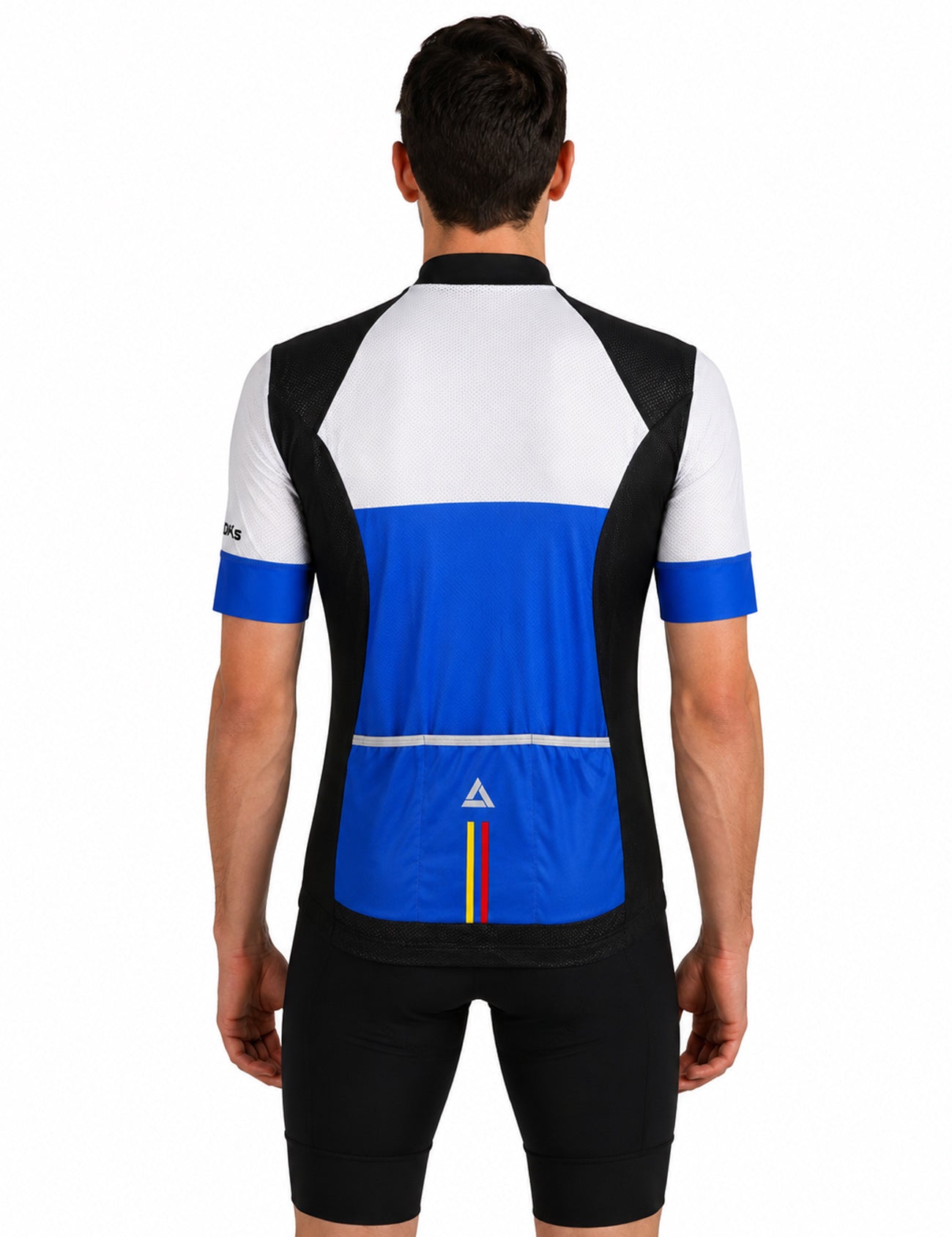 Maglia da bicicletta maschile corta -maglia per biciclette per maniche per squadra Blue White