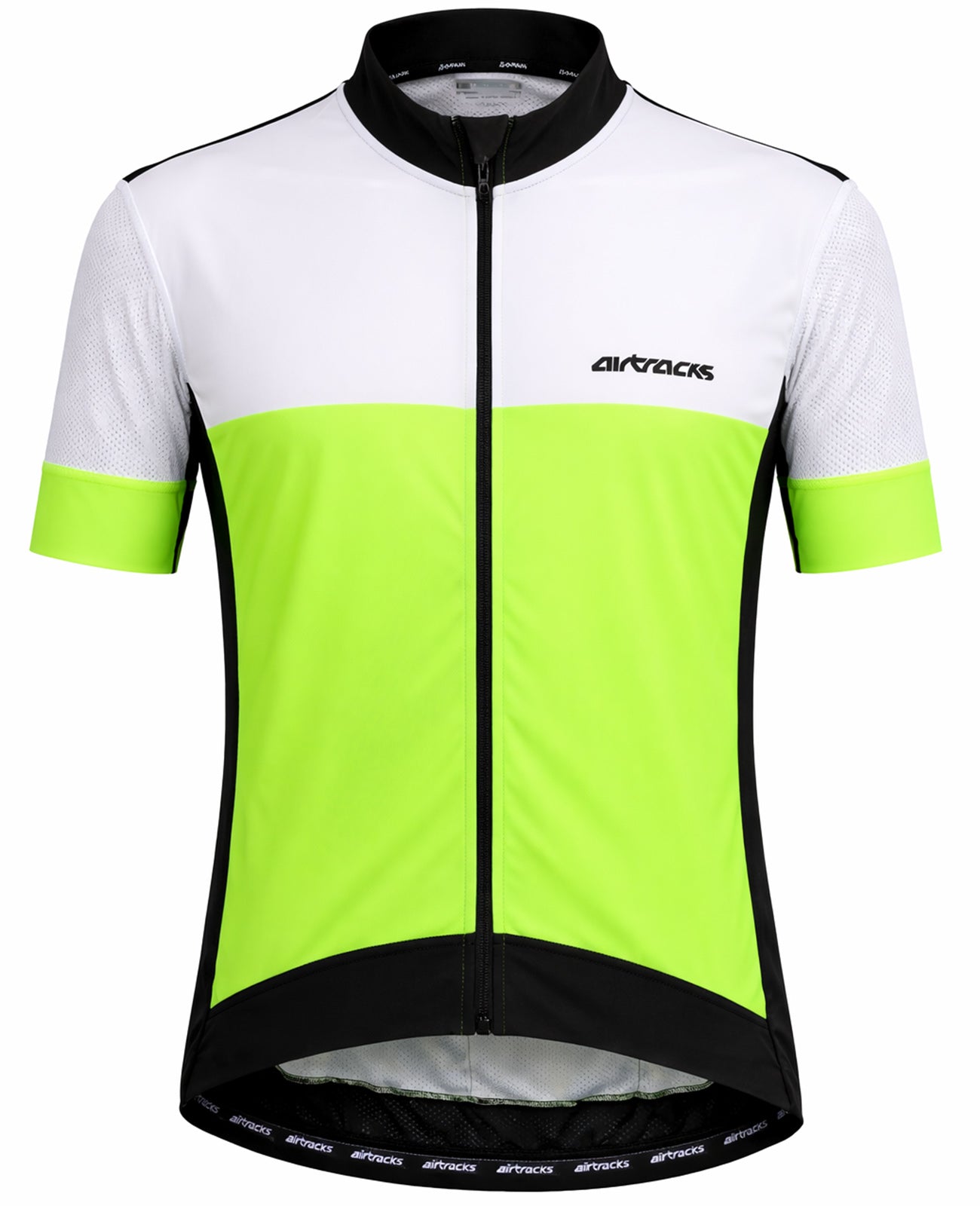 Jersey de bicicleta masculina Jersey de bicicleta corta por equipo por equipo III Neon White
