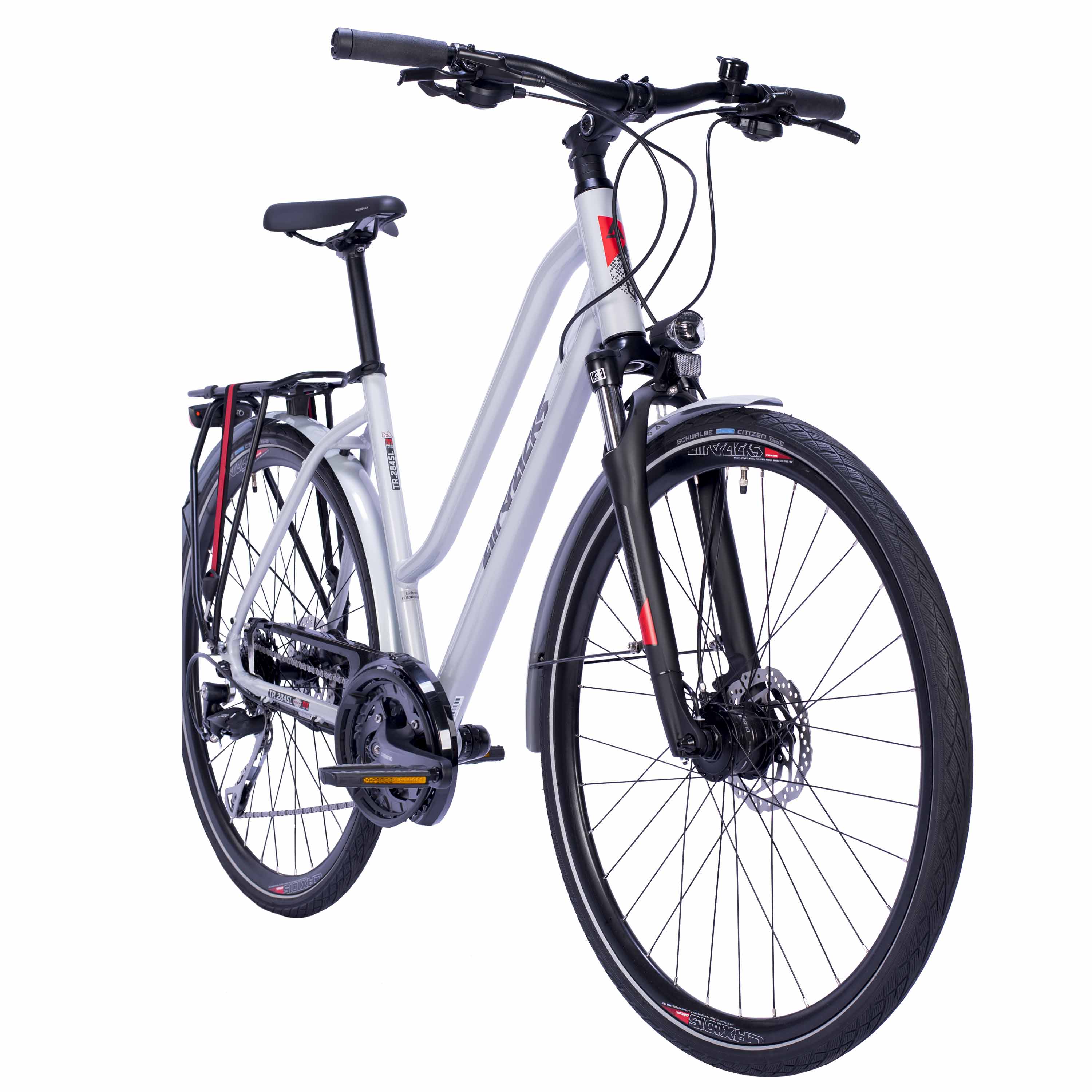 28" Damen Trekking Fahrrad TR.2845L Trekkingrad Shimano 27 Gang Alivio RD-M3100-SGS Shadow