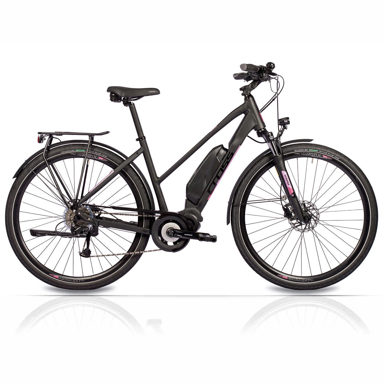 28" Damen E-Bike Trekking Fahrrad V-TRON SHIMANO STEPS E-5000 418 Wh 9 x GANG SHIMANO RD-T3000