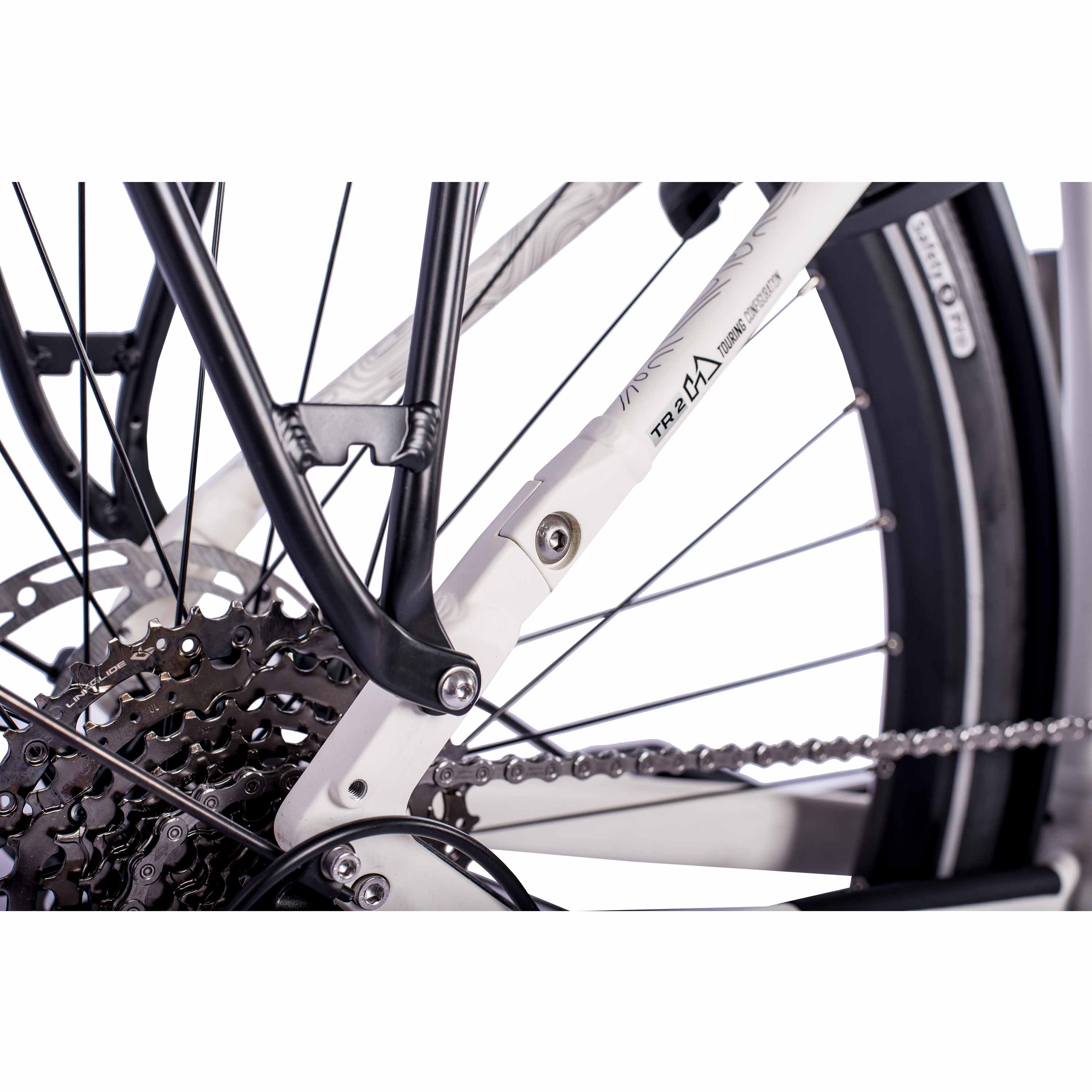 28" Damen E-Bike Trekking Fahrrad LS Wave TERRA TR2 BOSCH Performance Line PX Smart System POWERTUBE 600 Wh 10 x Gang SHIMANO DEORE RD-M5130 SGS Weiß