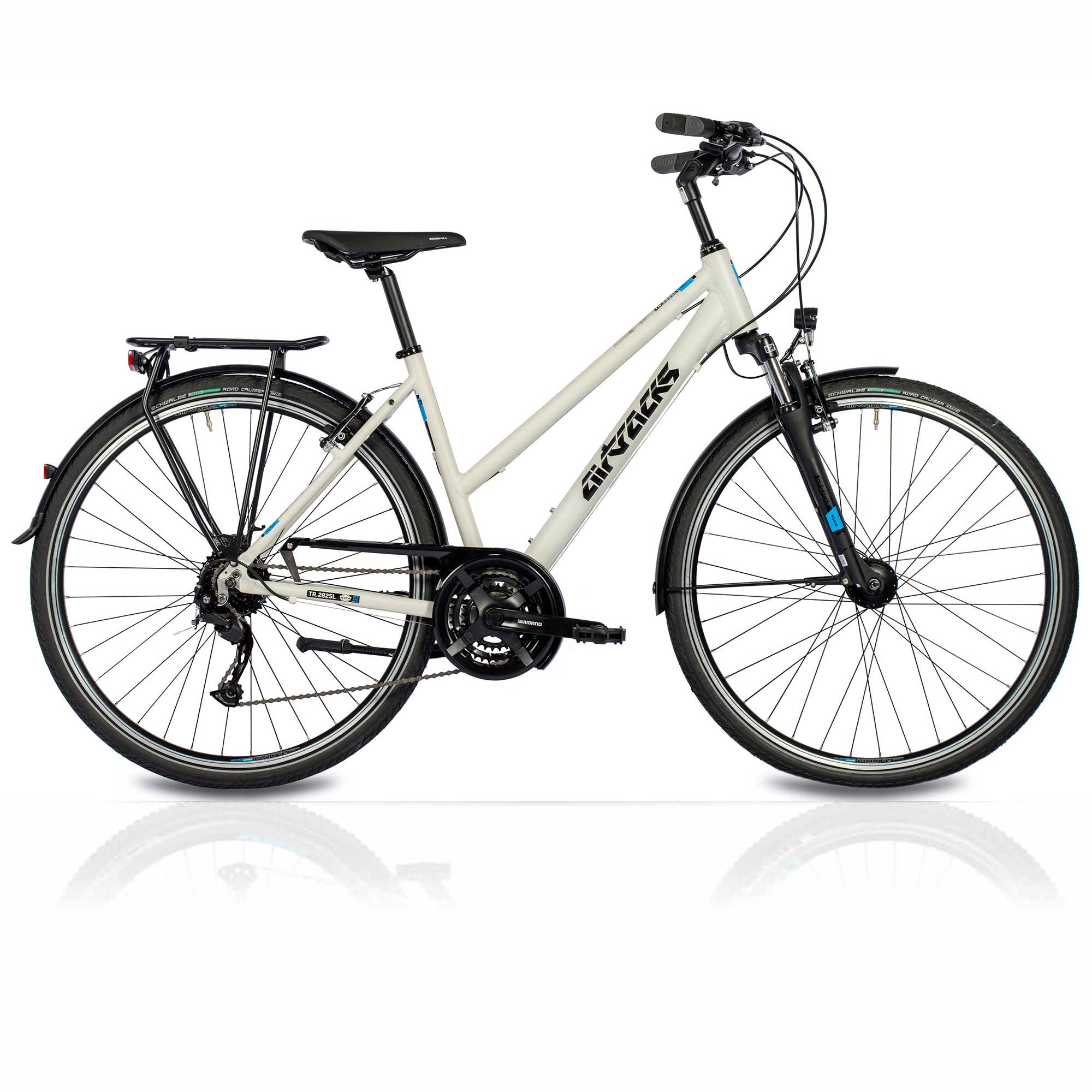 fahrrad 28 zoll damen größe Airtracks 28 Zoll Damen Trekking Fahrrad Trekkingrad TR.2825 Shimano 24 Gang Acera RD-T3000 SGS Weiss Trekkingbike City Bike Damenfahrrad Rahmenhöhe 48 52 cm M L XL günstig kaufen