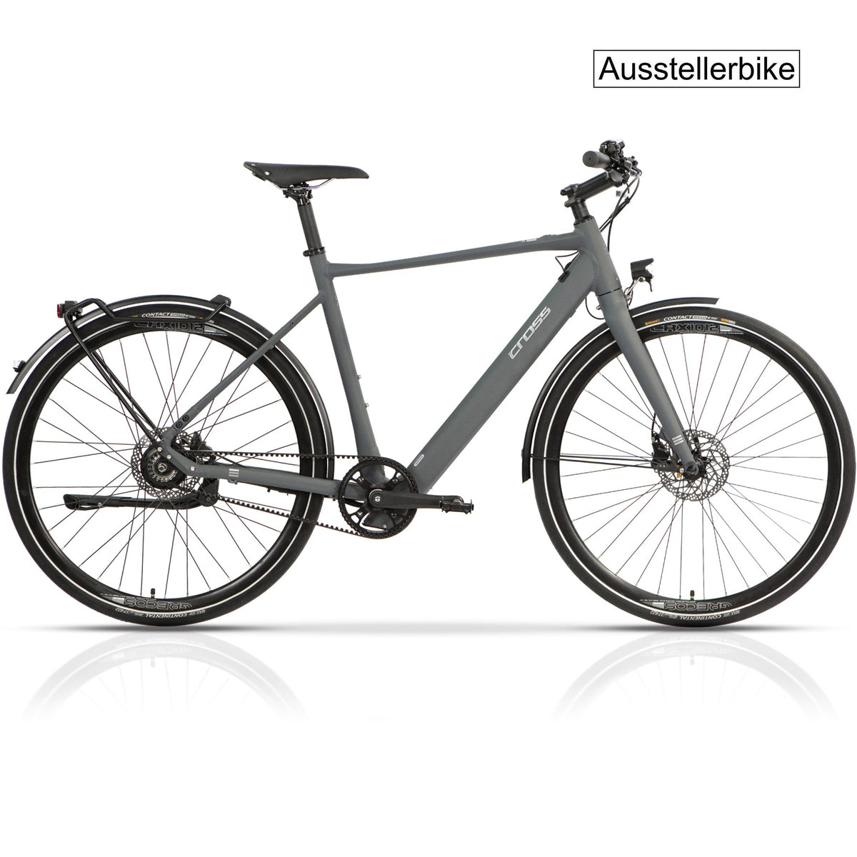 28" Bicicleta eléctrica urbana hombre STREET BAFANG 350 Wh correa de carbono GATES - segunda selección