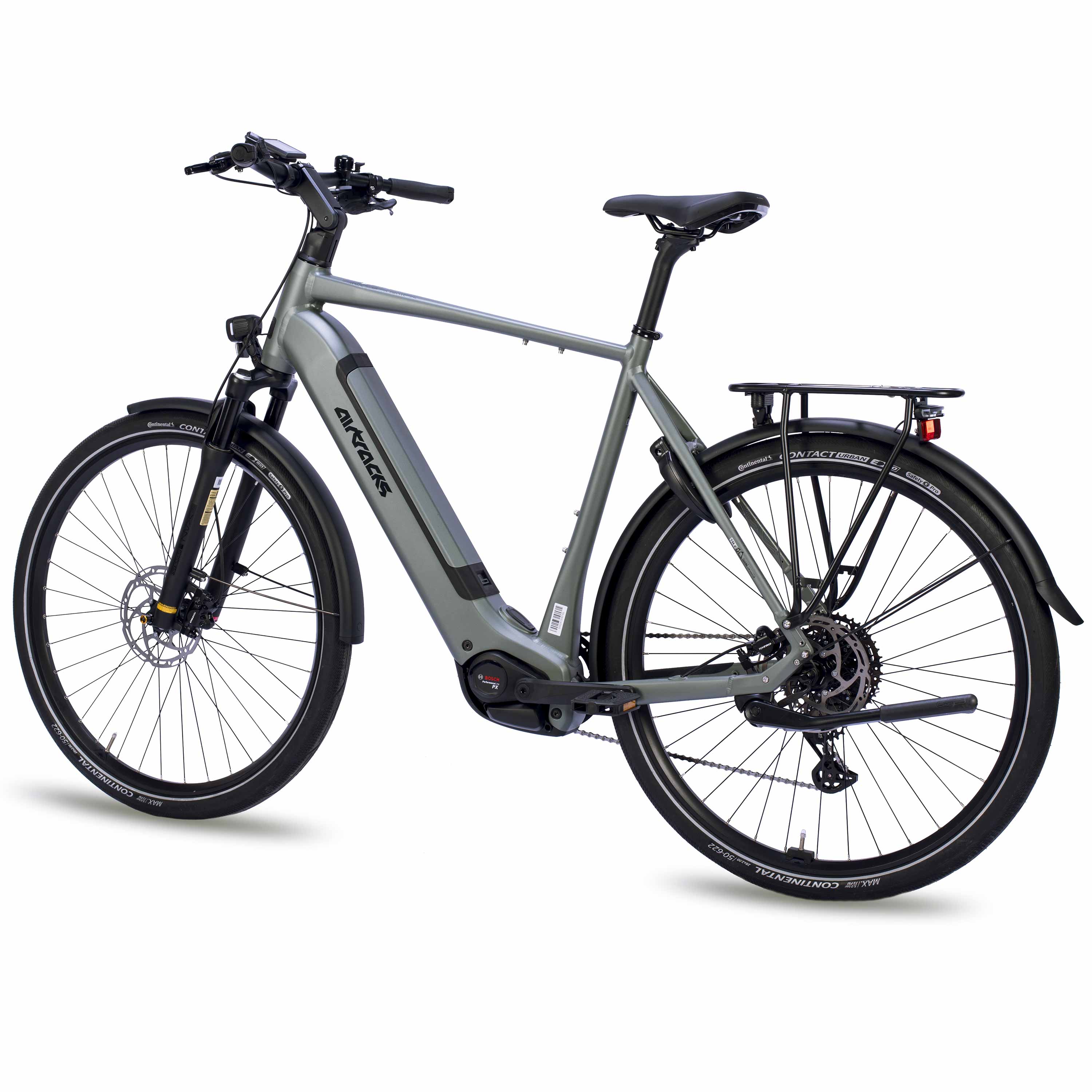 28" Herren E-Bike Trekking Fahrrad TERRA TR2 BOSCH Performance Line PX Smart System POWERTUBE 600 Wh 10 x Gang SHIMANO DEORE RD-M5130 SGS Grey