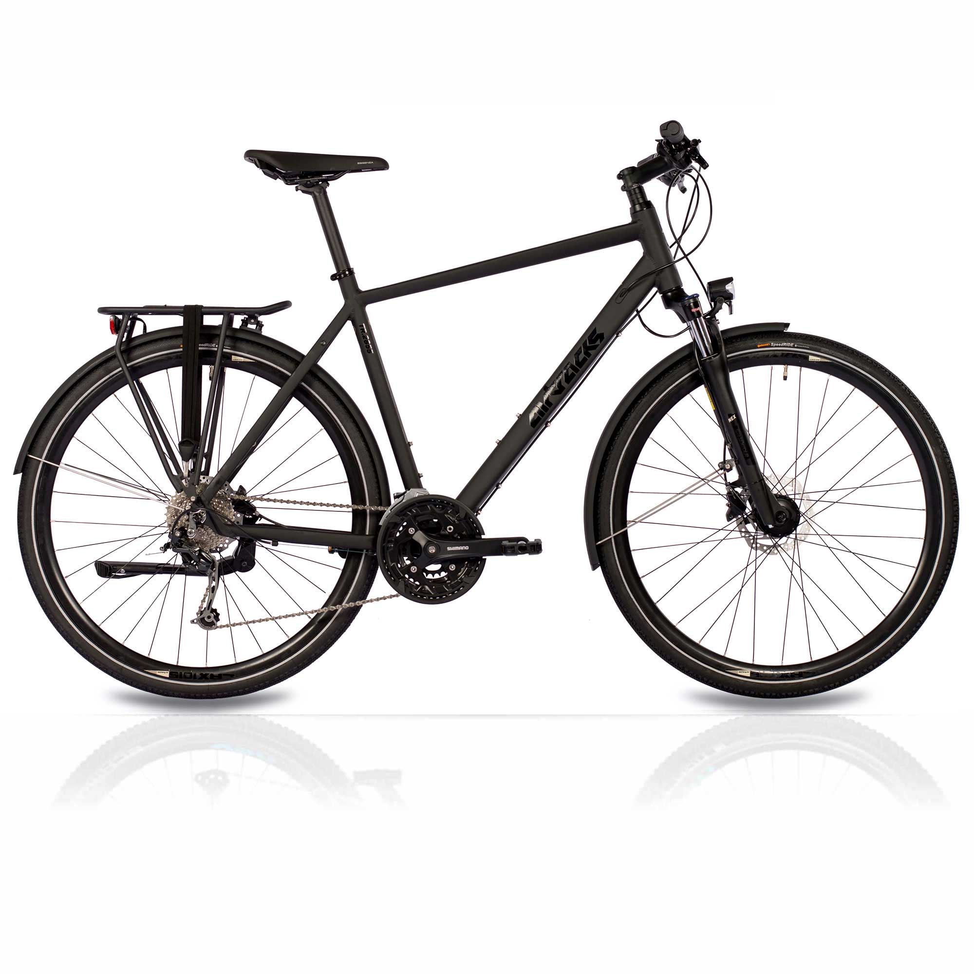 fahrrad umfang 28 zoll Airtracks Herren Trekking Fahrrad 28 Zoll Trekkingrad 56cm TR.2855 Shimano Deore 27 Gang RD-T592-SGS Schwarz Trekkingbike City Bike Herrenfahrrad Rahmenhöhe 52 56 60 cm M L XL günstig kaufen