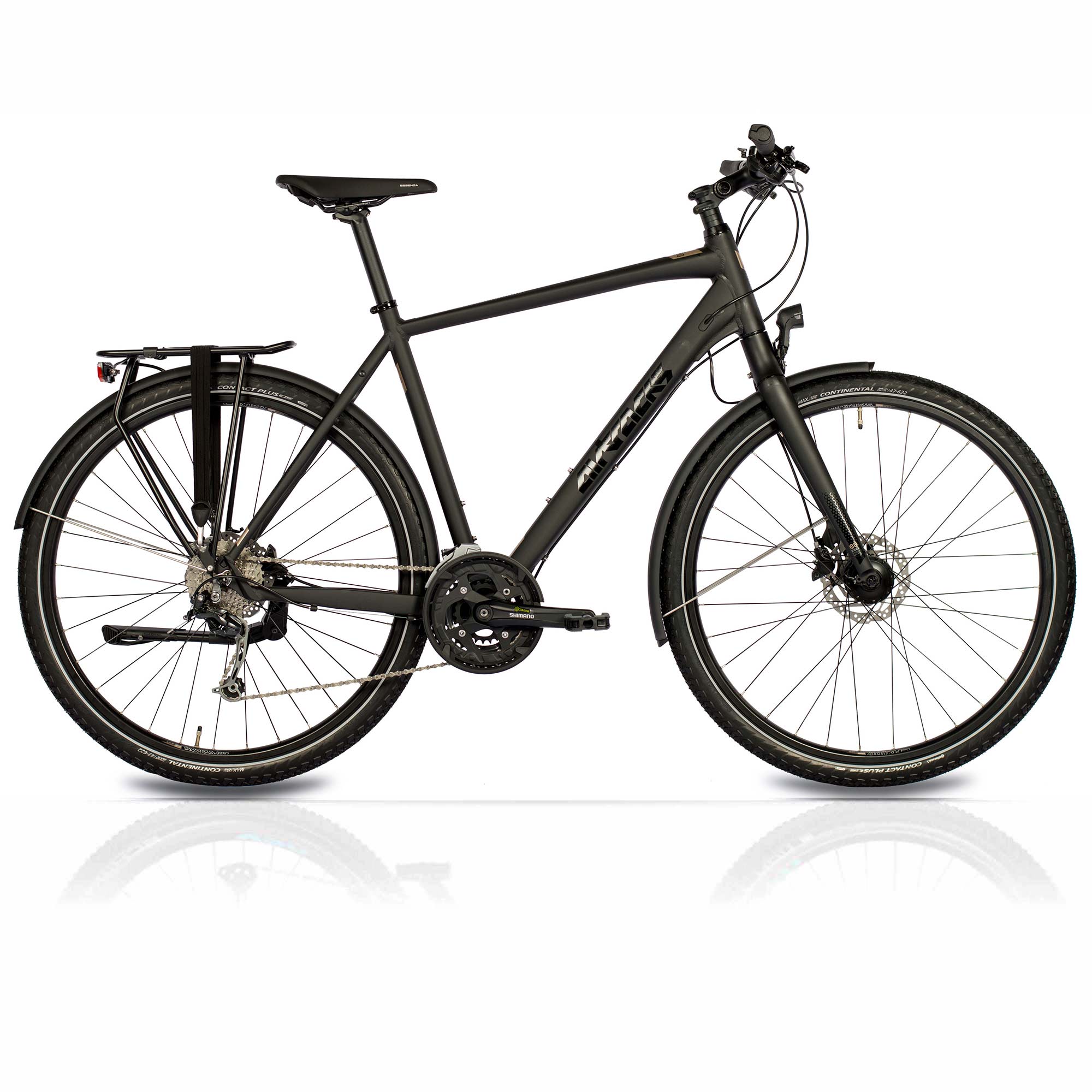 bauer fahrrad 28 zoll Men's City XXL Bicycle 28 inch Trekking Bicycle TR.2880 27 x Gear Trekking Bike Trekking Bike Shimano DEORE RD-M592 SGS Black Matt Men's Bicycle Frame Height 50 52 55 56 60 65 cm ML XL XXL buy cheap