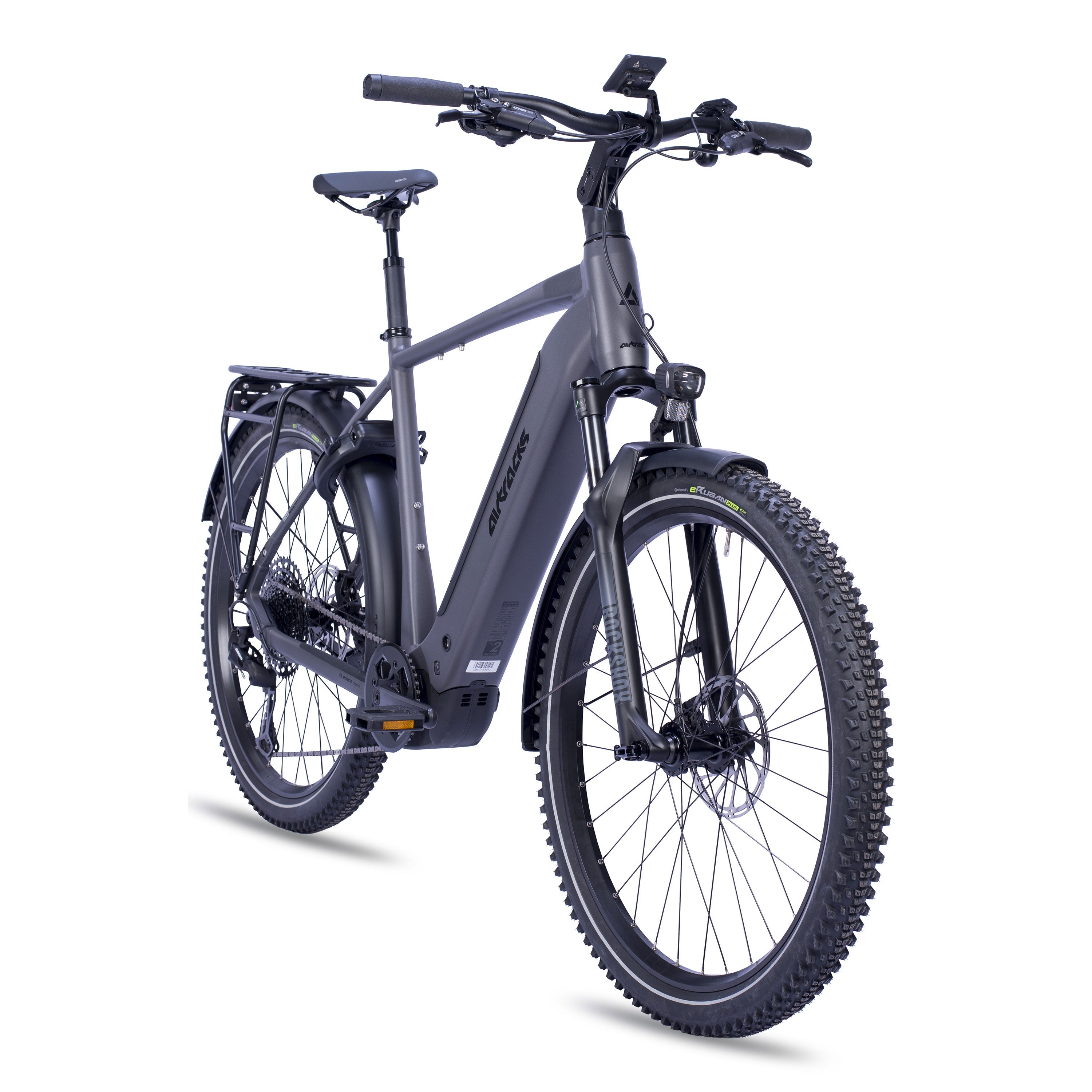 27,5" MTB E-SUV da uomo TERRA CX2 BOSCH PERFORMANCE LINE PX Smart System POWERTUBE 600 Wh 12 velocità SRAM SX EAGLE - Nero