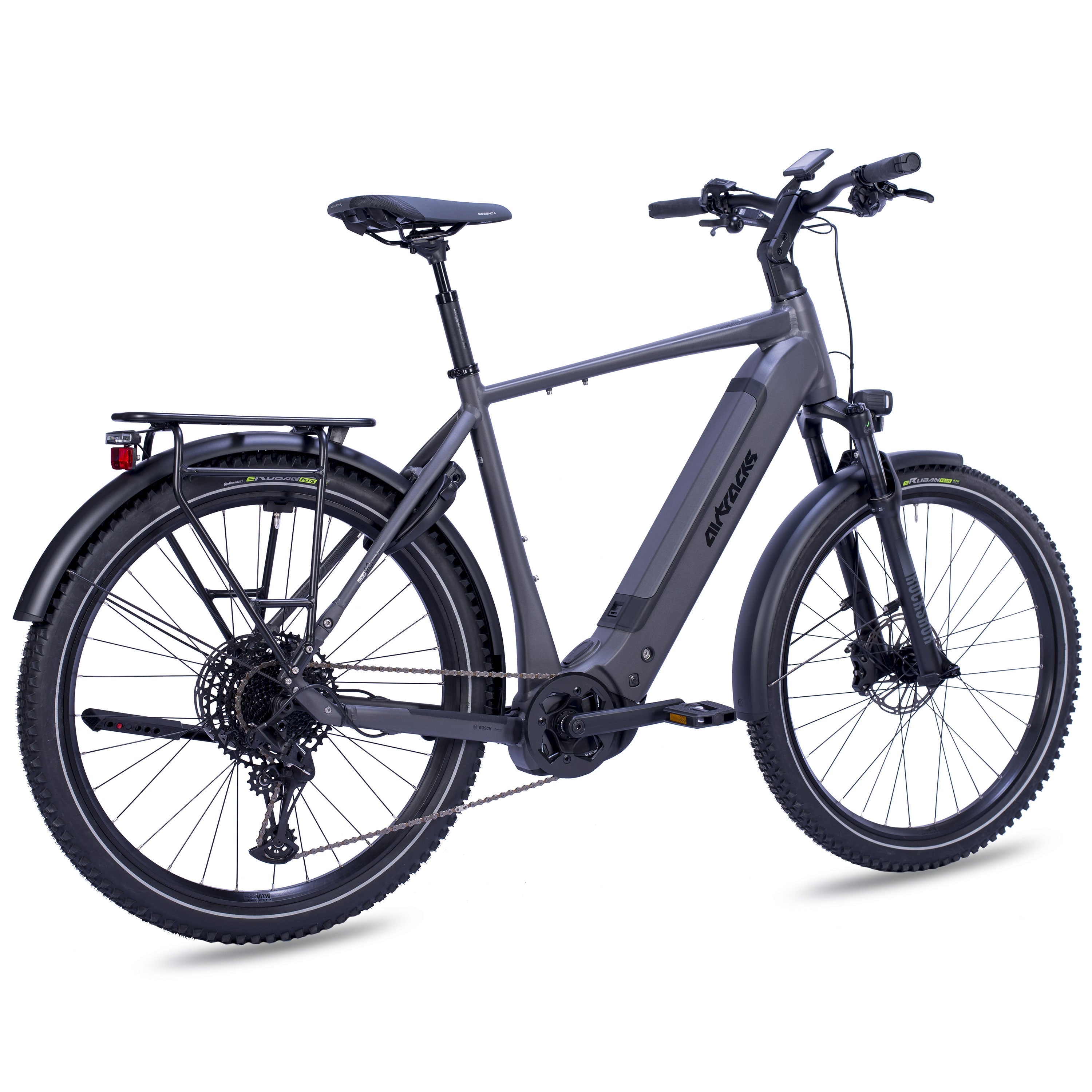 27,5" MTB E-SUV da uomo TERRA CX2 BOSCH PERFORMANCE LINE PX Smart System POWERTUBE 600 Wh 12 velocità SRAM SX EAGLE - Nero