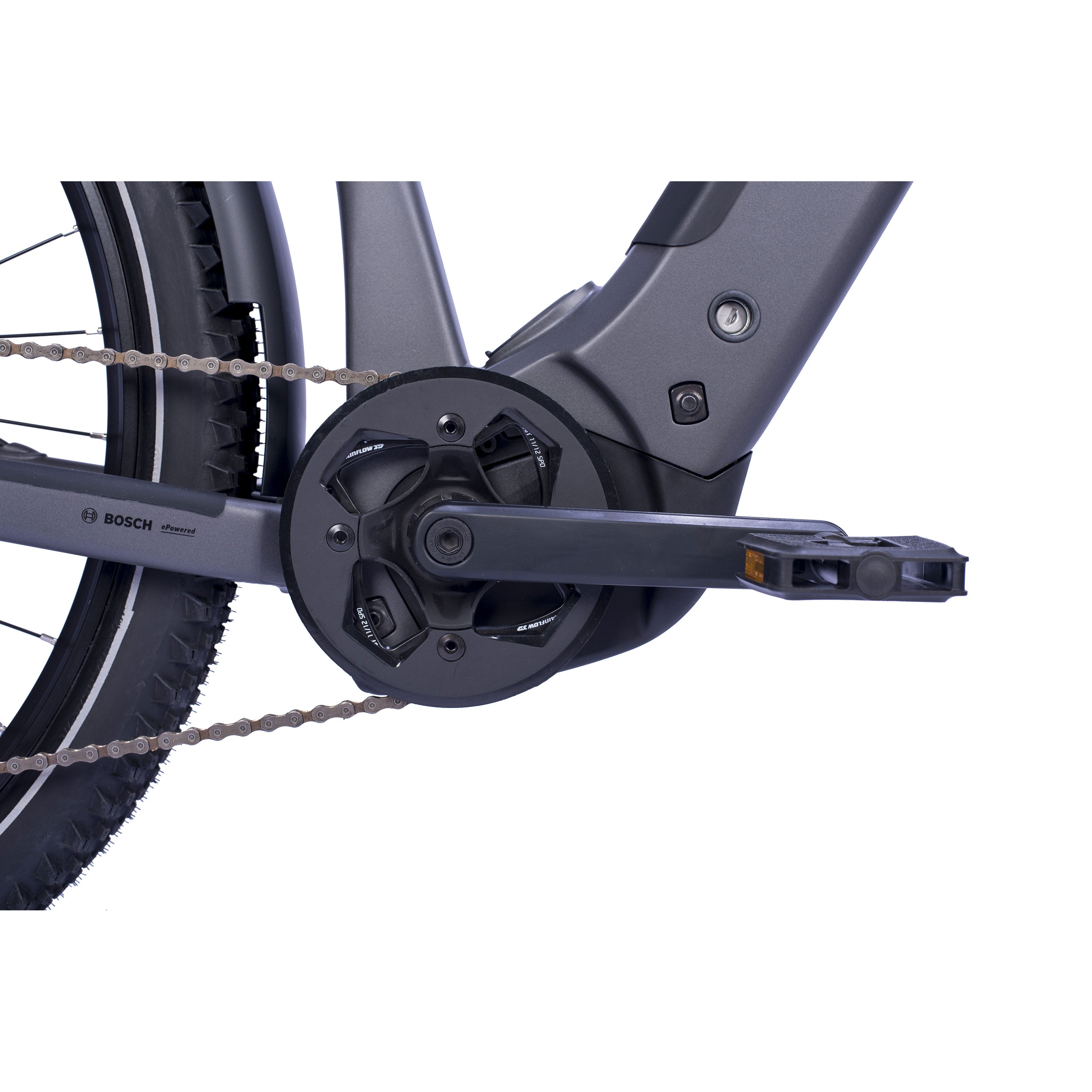 27,5" MTB E-SUV da uomo TERRA CX2 BOSCH PERFORMANCE LINE PX Smart System POWERTUBE 600 Wh 12 velocità SRAM SX EAGLE - Nero