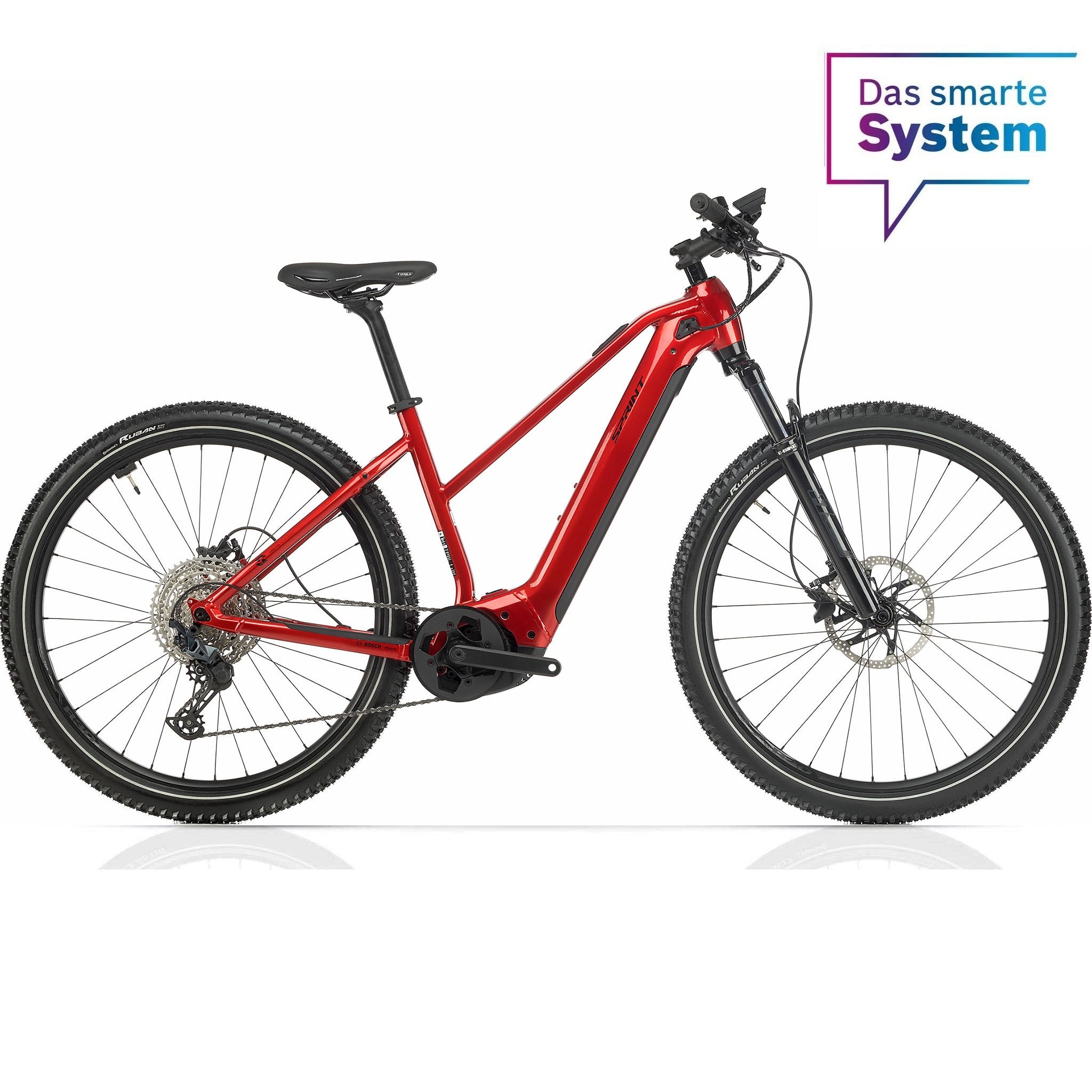 29" VTT électrique femmes SPRINT M 4.0 BOSCH PERFORMANCE LINE CX Smart System POWERTUBE 750 Wh 12 vitesses SHIMANO SLX RD-M7100-SGS Rouge