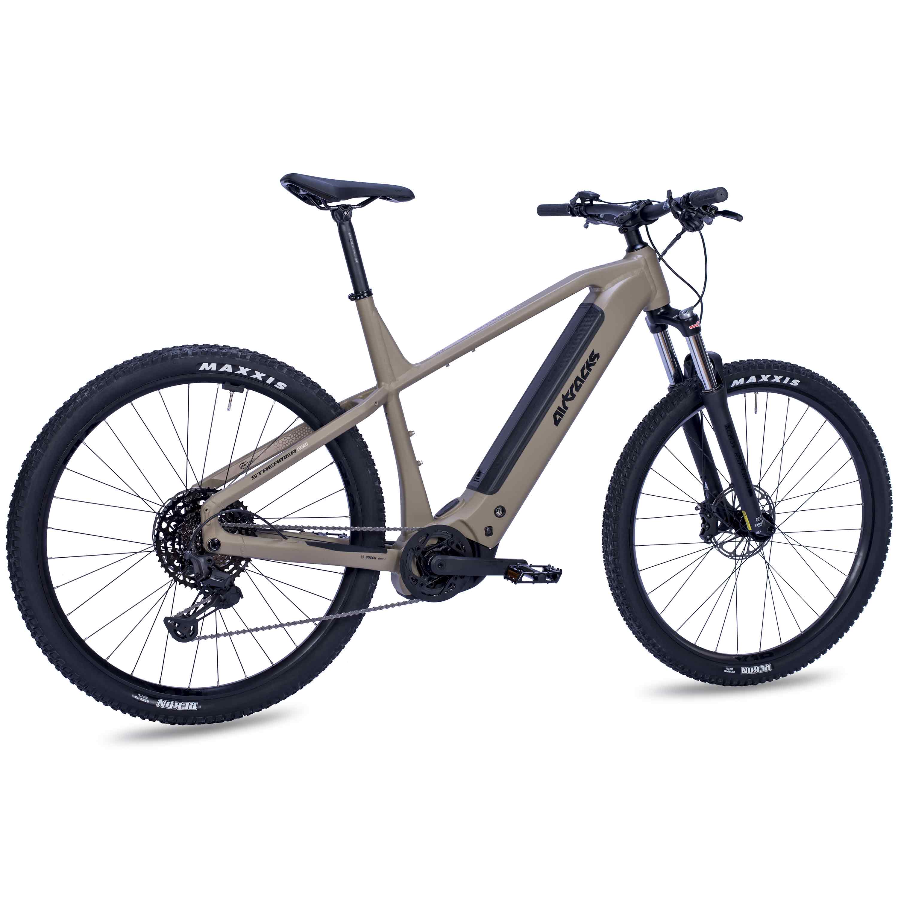 29" Herren E-MTB STREAMER CX11 BOSCH PERFORMANCE LINE CX GEN 5 Smart System POWERTUBE 600 Wh 11 x GANG SHIMANO XT RD-M8310 Beige