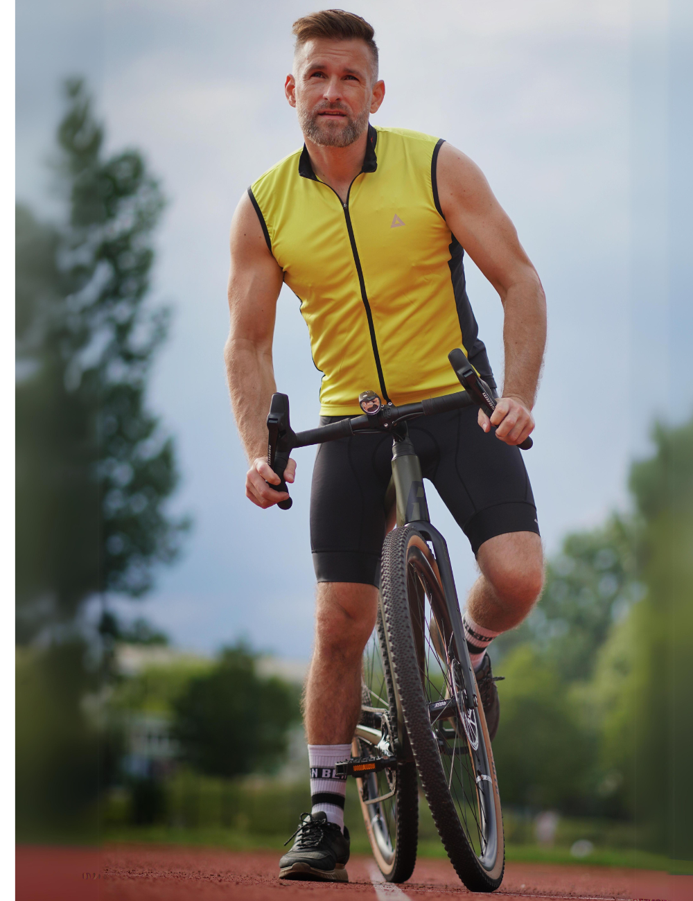 Cycling jersey and bib shorts on sale