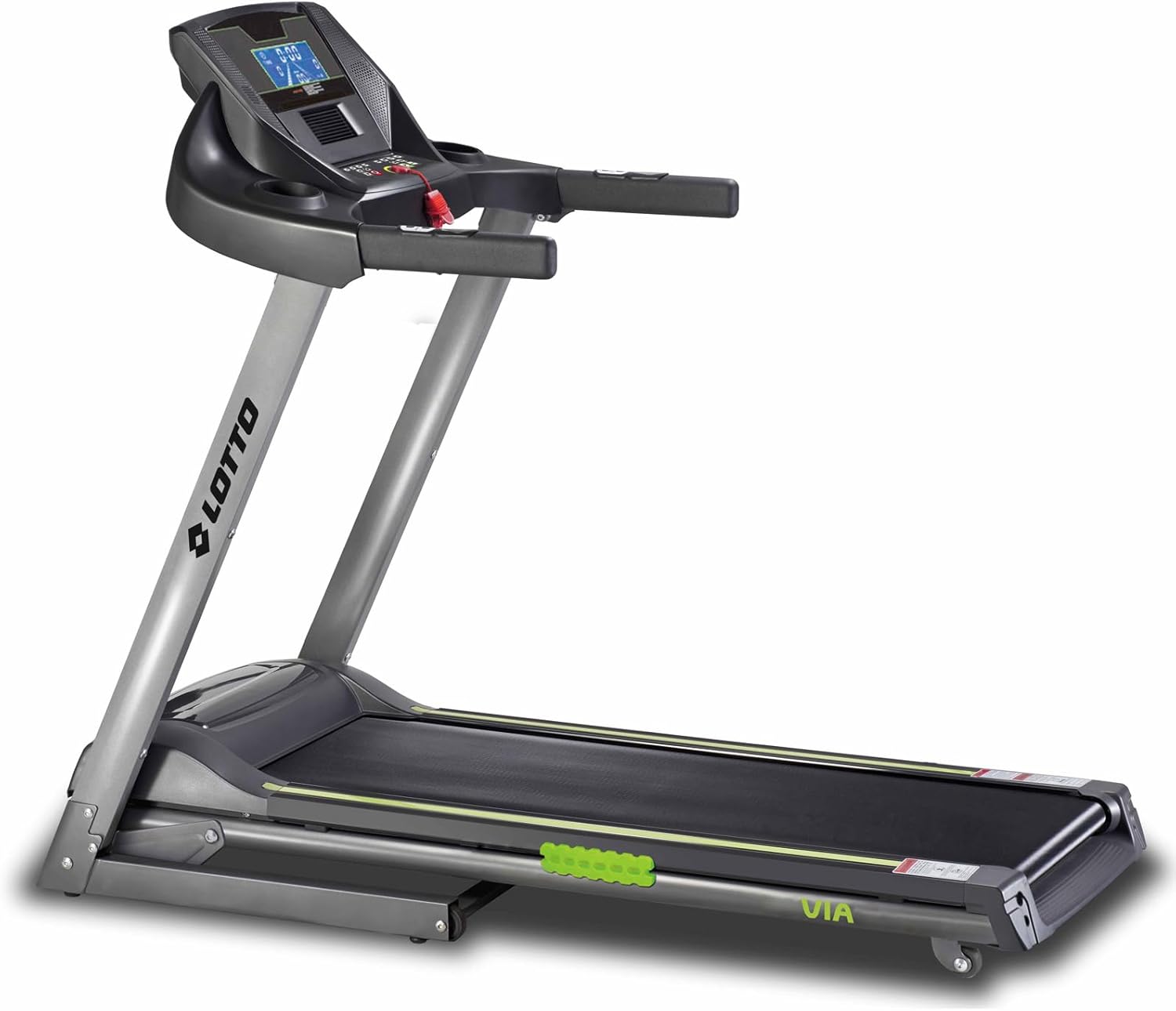 Lotto via treadmill foldable electrically up to 100 kg Bluetooth 1-16 km/h 133x45 cm