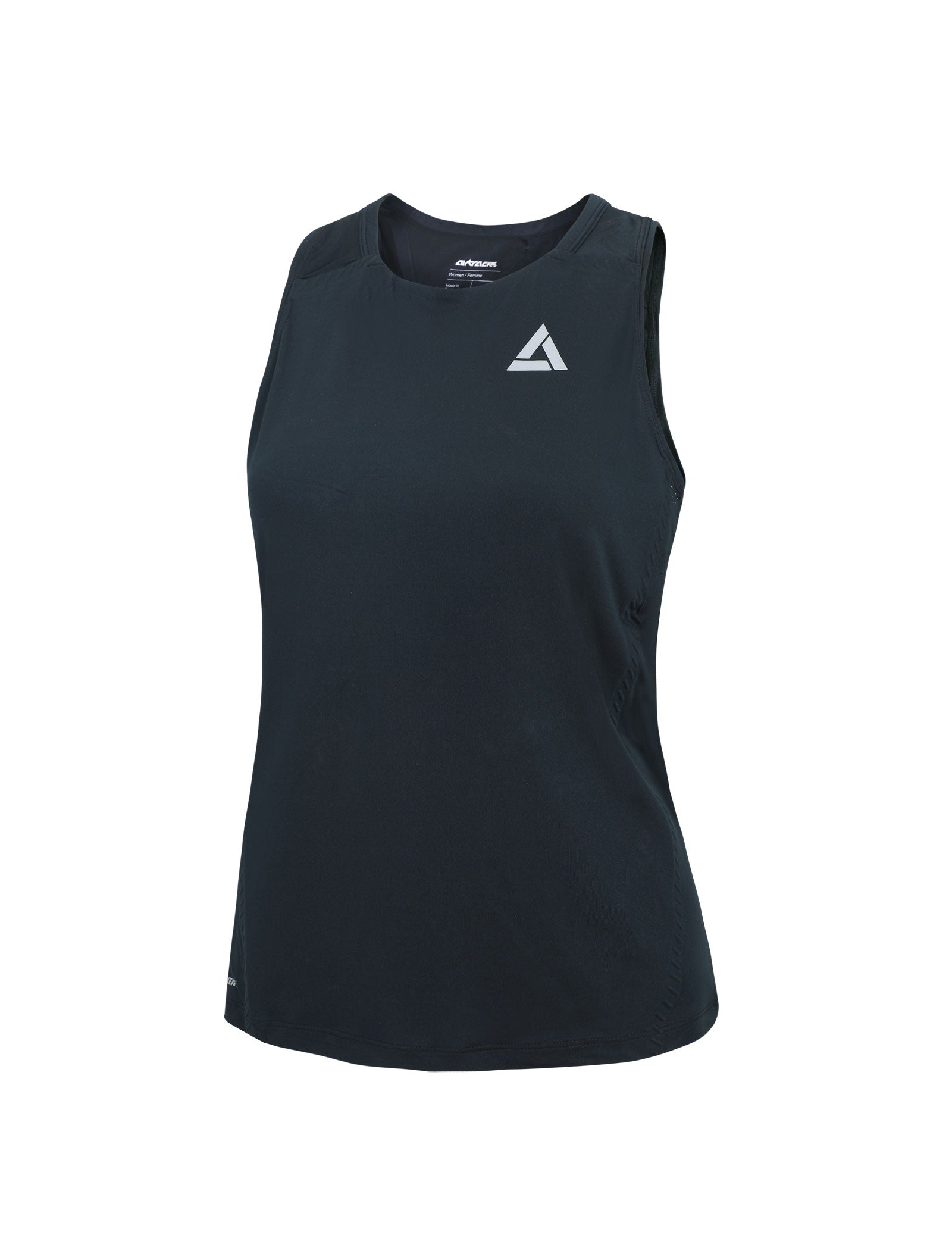 Maglia da corsa funzionale donna senza maniche Pro Line Nera
