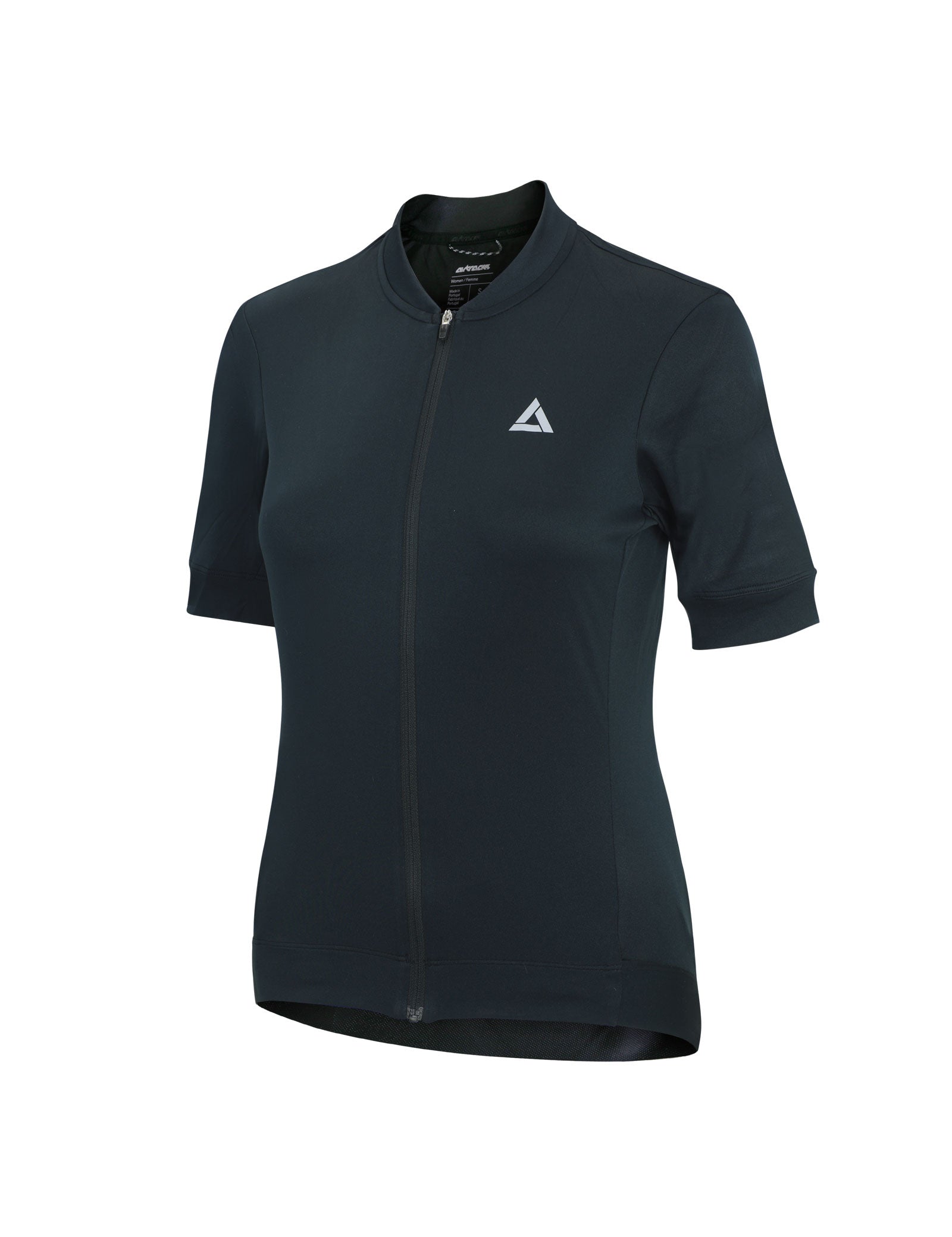 Women's Short Sleeve Cycling Jersey Comfort Line Black