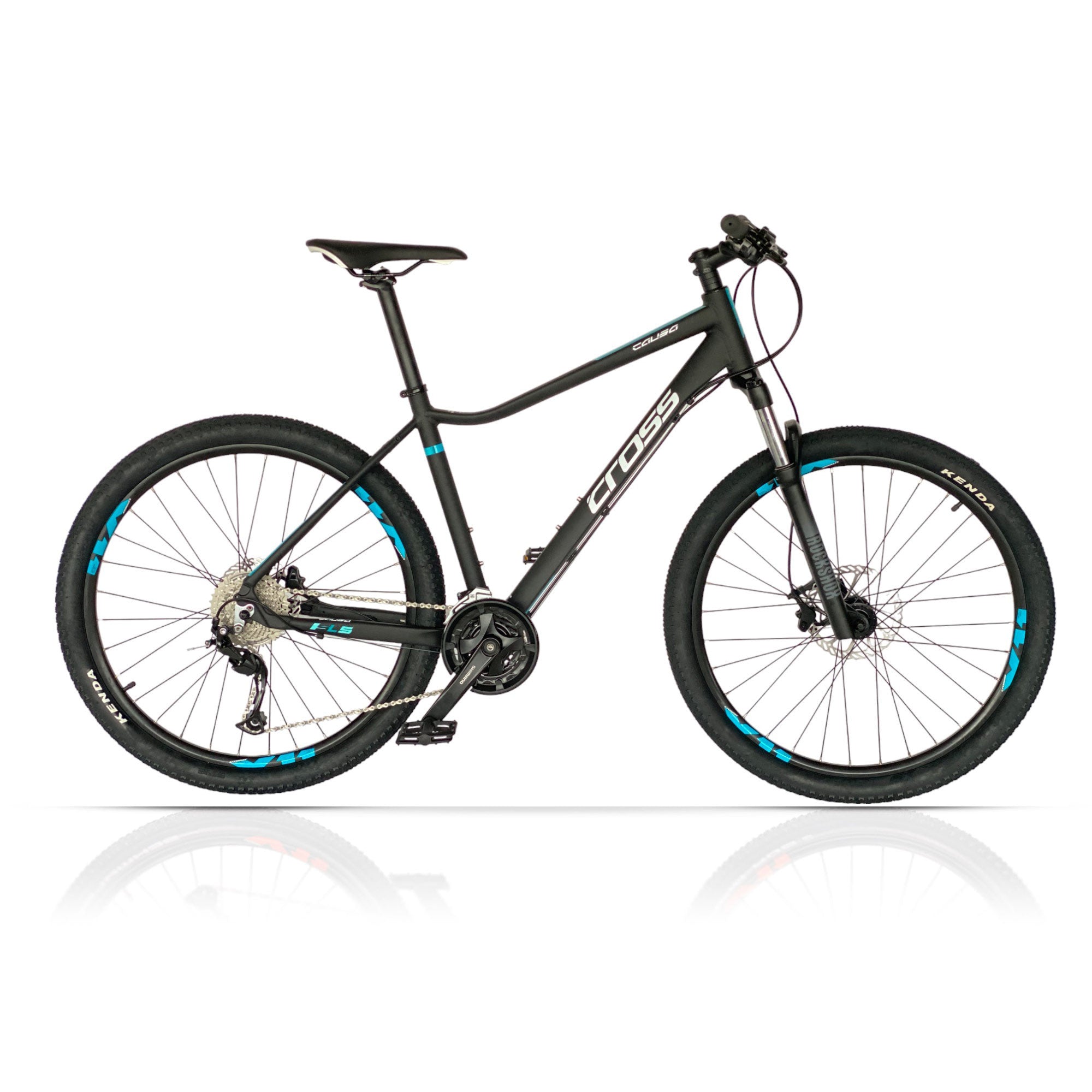 27,5 pollici donne MTB MountainBike Causa SL5 Shimano 27S Alivio RD-M3100 SGS, Rock Shox Judy 100mm