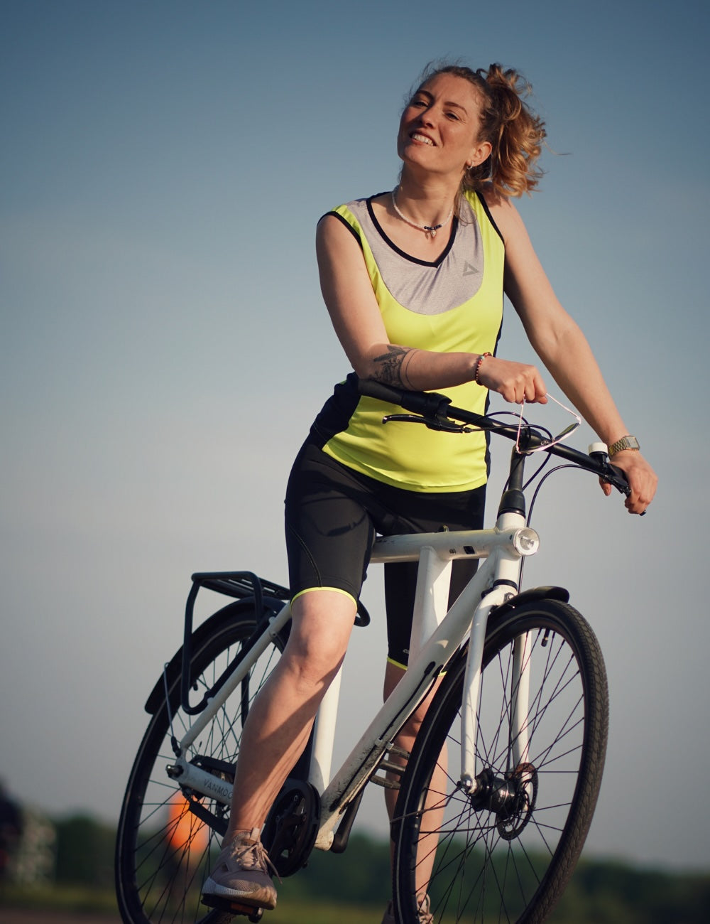 fahrradbekleidung damen set kurz Damen Radtrikot Set Fahrradtrikot Ärmellos + Fahrradhose Kurz Comfort Line