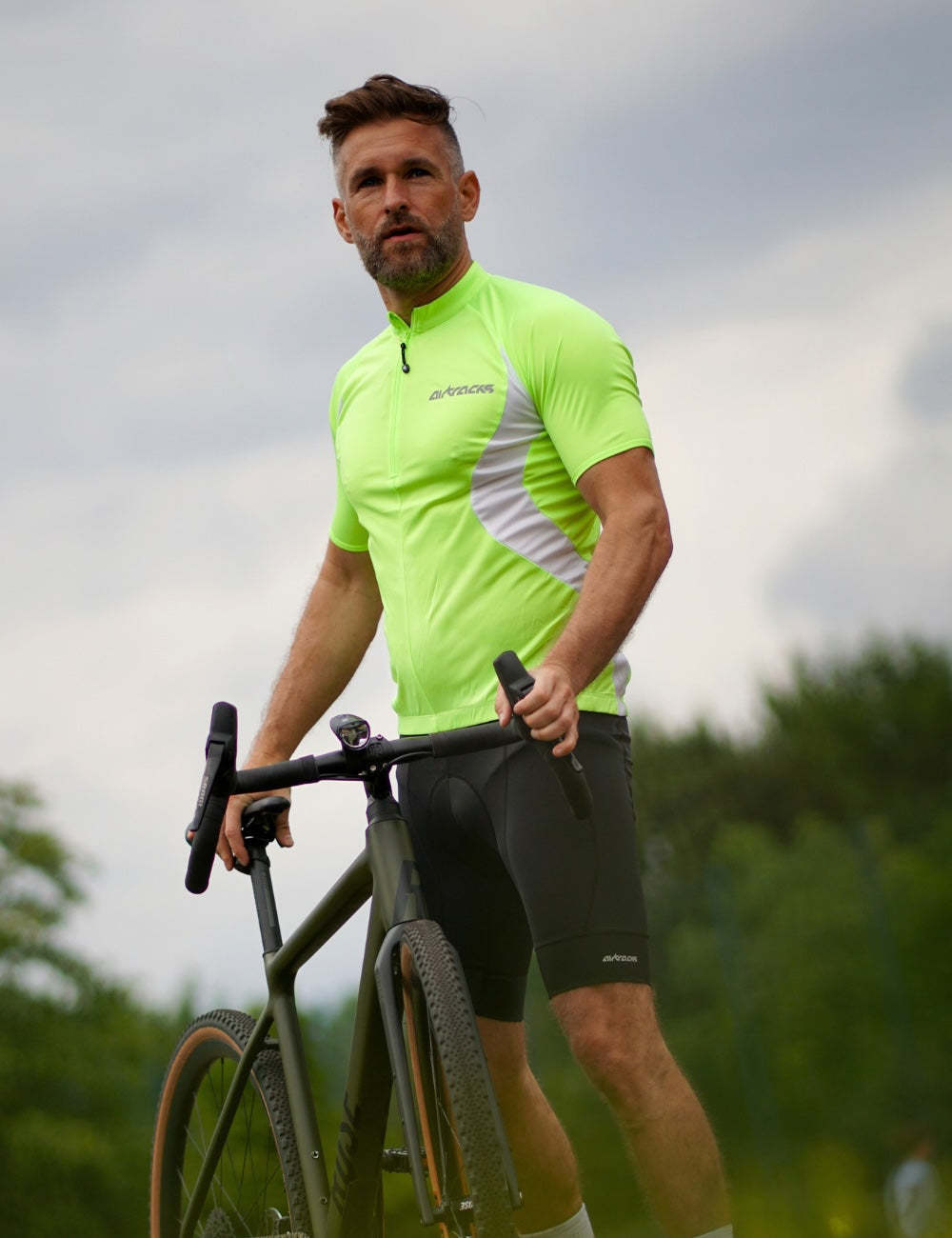 fahrradbekleidung herren günstig Herren Radtrikot Set Fahrradtrikot kurzarm Team + Trägerhose Kurz Pro