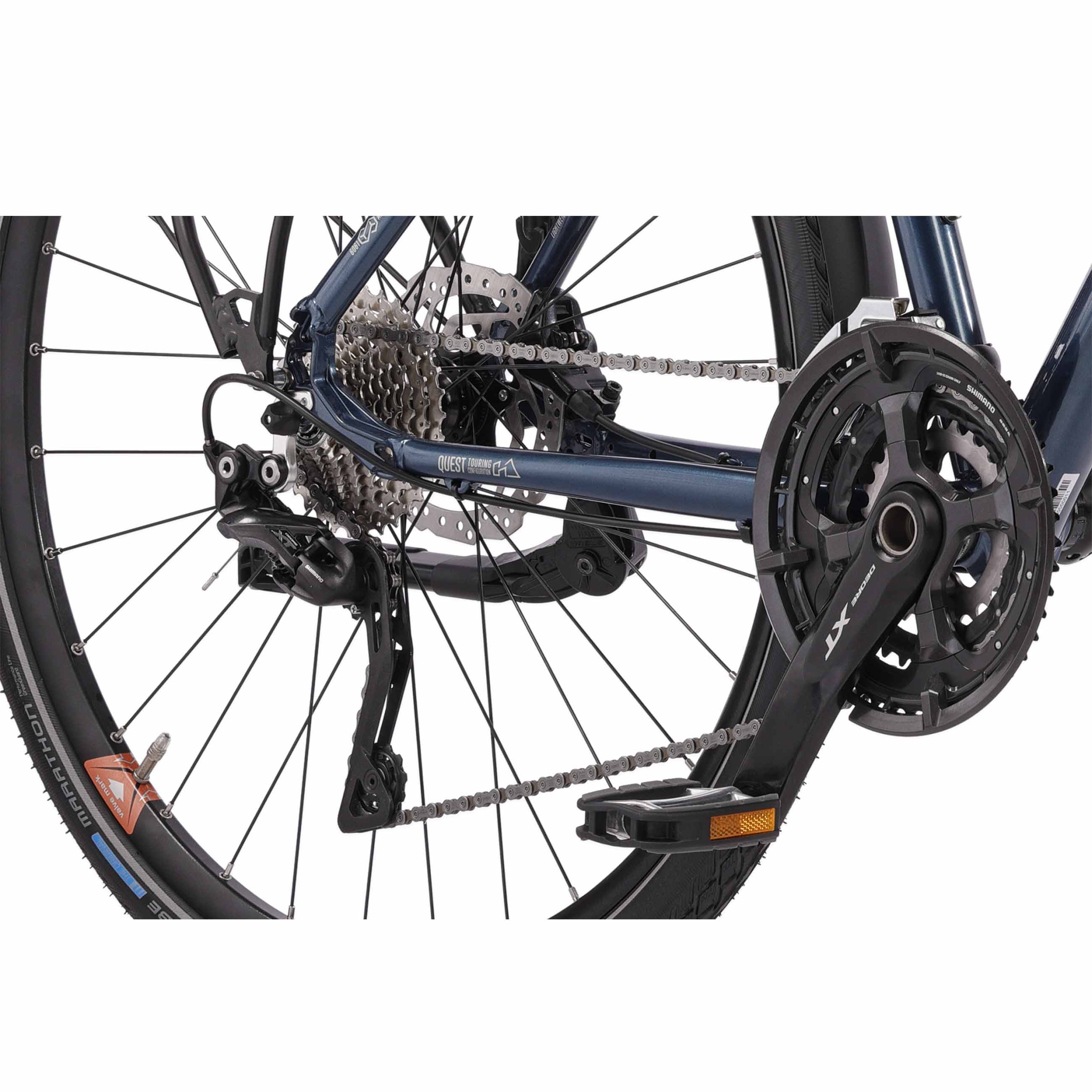 28" Bicicleta de trekking para hombre QUEST DB GENT, Shimano 30x, DEORE XT RD-T8000 SGS