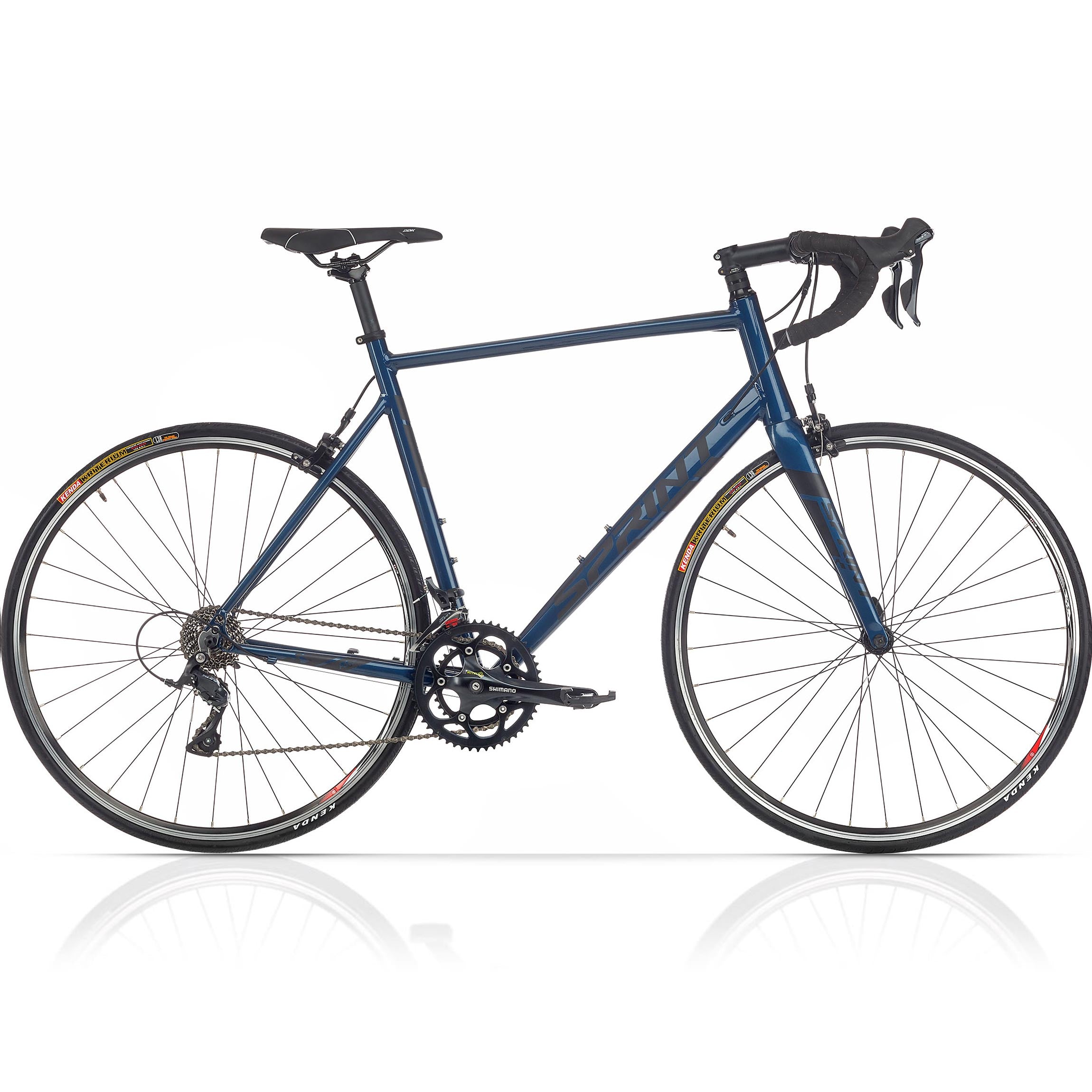 28" Bicicletta da corsa uomo SPRINT MONZA ELITE 28 forcella in carbonio, cambio 2 x 9 velocità SHIMANO SORA RD-R3000 blu / nero