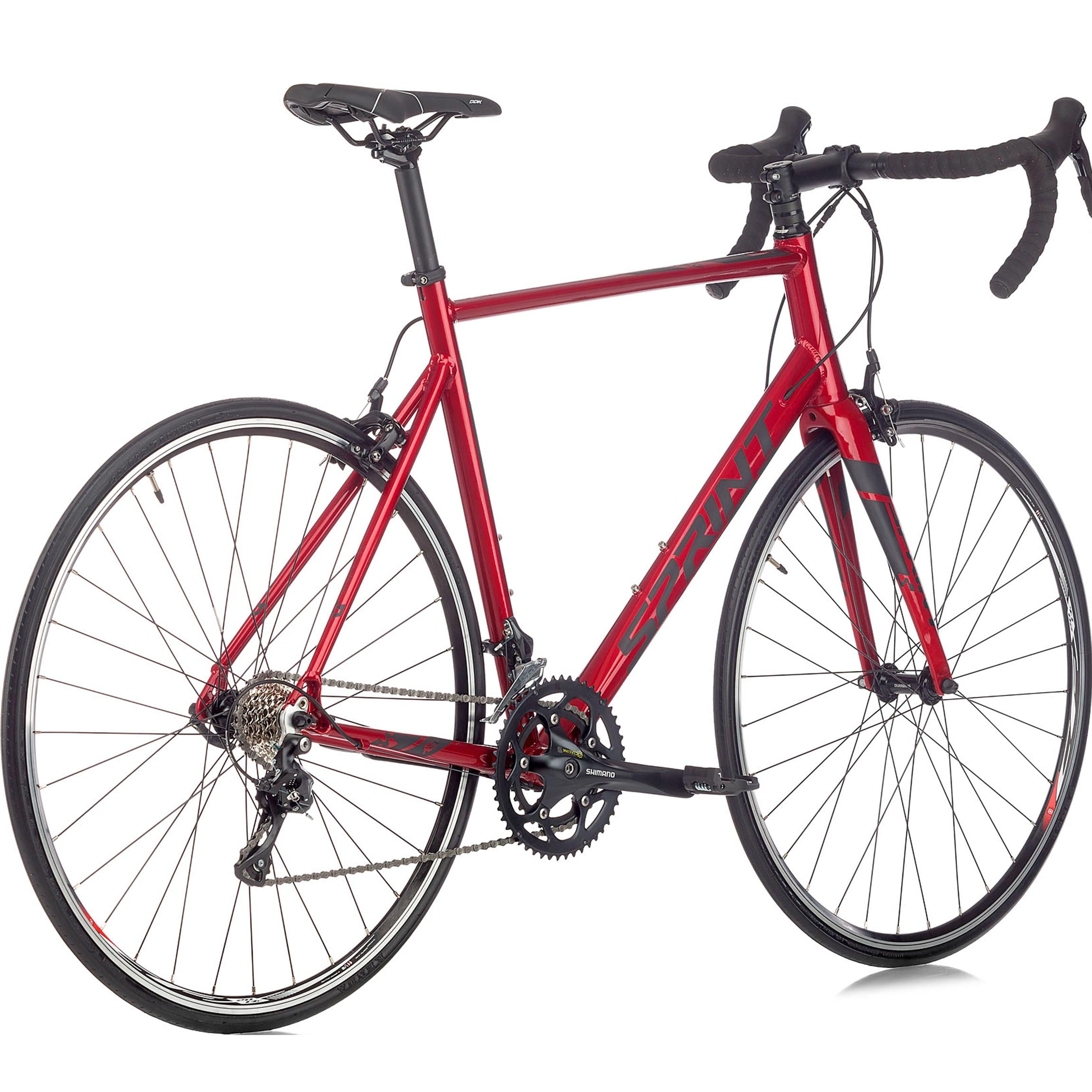 28" heren racefiets SPRINT MONZA ELITE 28 carbon voorvork fiets 2 x 9 versnellingen SHIMANO SORA RD-R3000 blauw / zwart