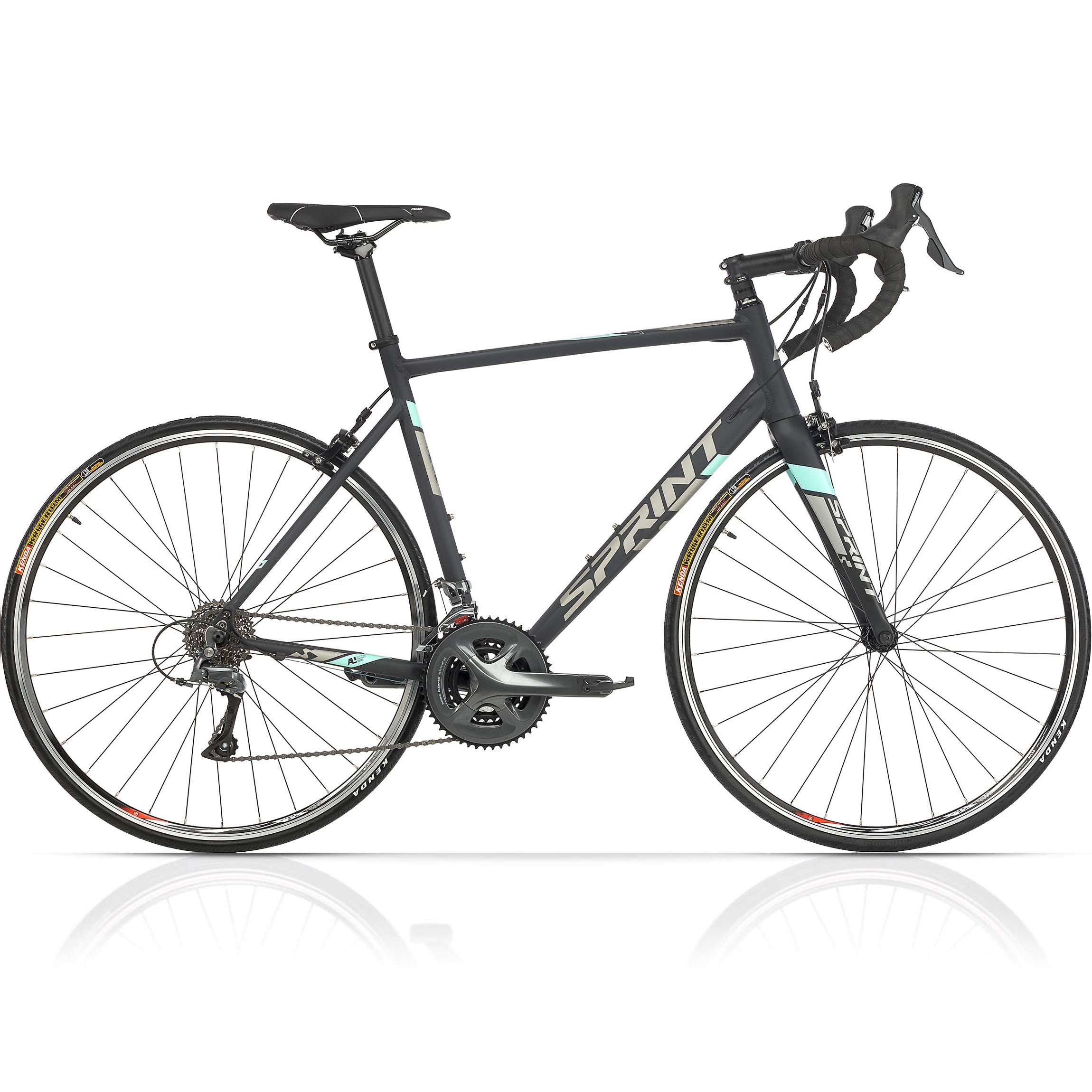 28 Zoll Herren Rennrad SPRINT MONZA RACE 28 Fahrrad 2 x 8 Gang SHIMANO CLARIS RD-R2000. Größenempfehlung: 51 cm (165–175 cm), 53 cm (175–185 cm), 55 cm (185–195 cm)