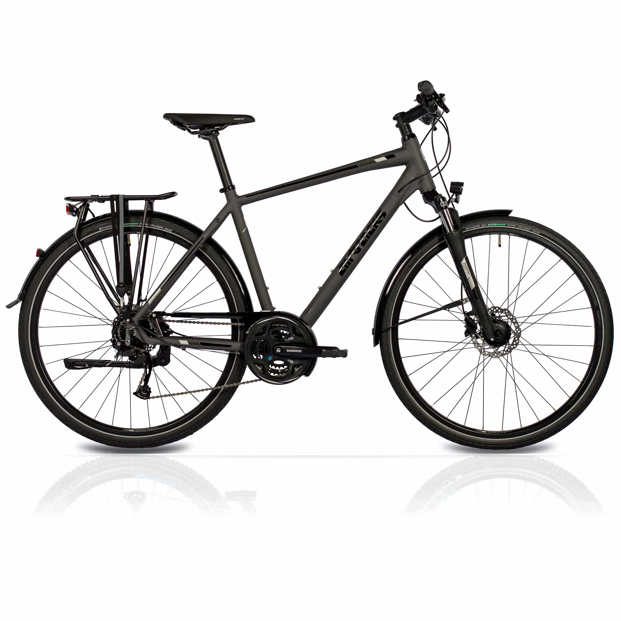 28" Bici da trekking da uomo TR.2835 Bici da trekking 24 rapporti Shimano Alivio RD-M3100 SGS Shadow Grey