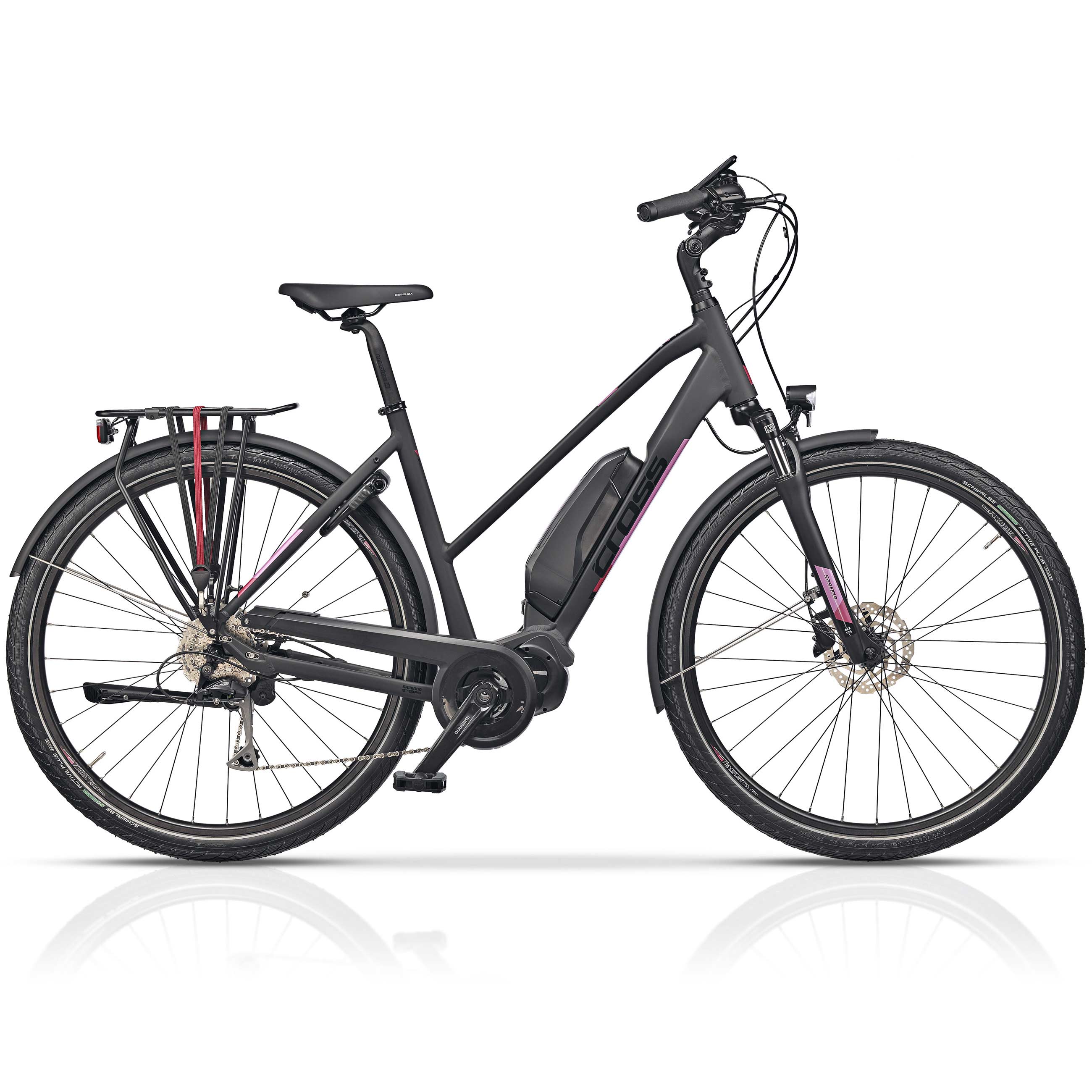 28"FEMME VÉLO ÉLECTRIQUE TREKKING V-Tron SHIMANO STEPS E-6100 504Wh 9 x GANG SHIMANO ALIVIO RD-T4000 SGSL