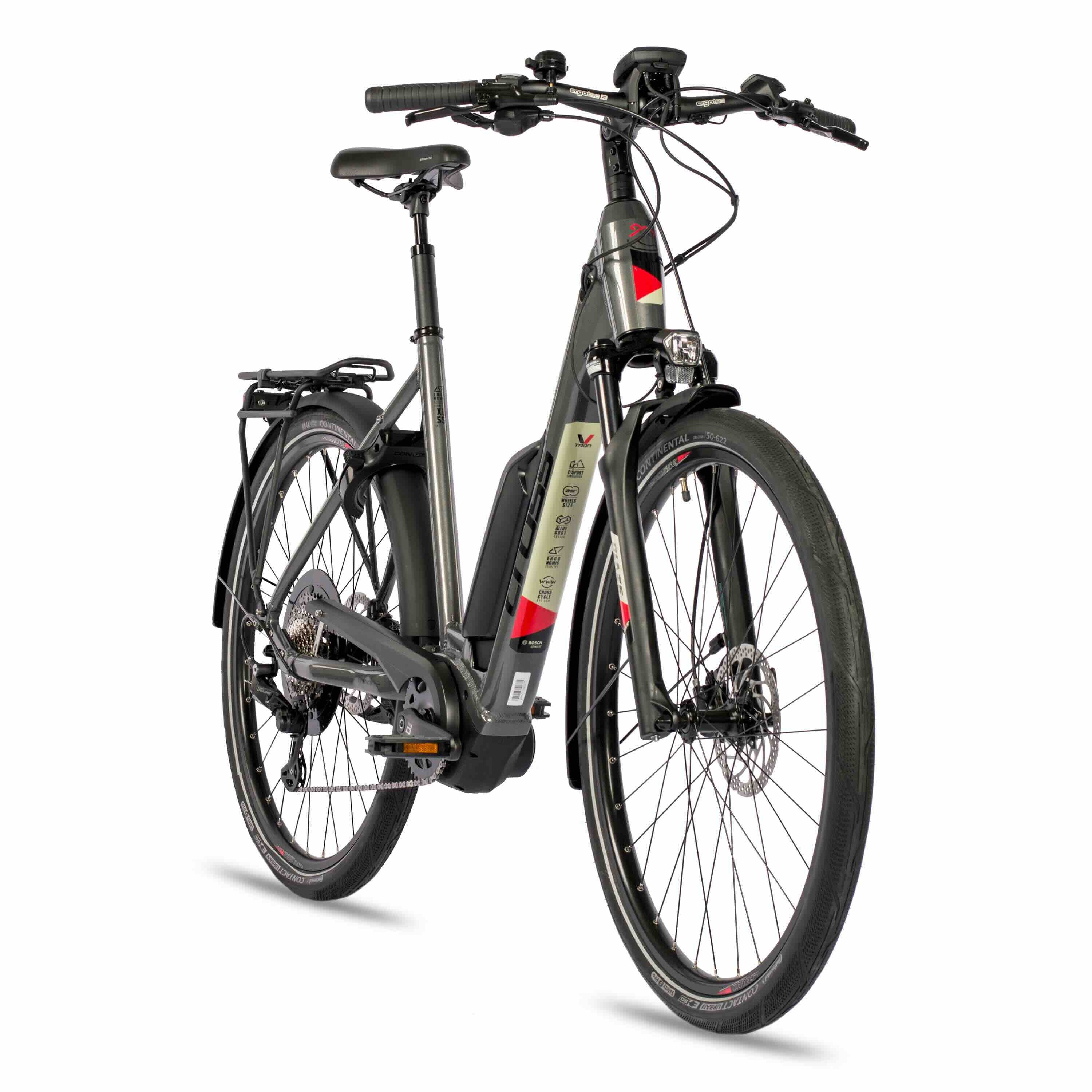 28" E-Bike Trekking Fahrrad LS WAVE V-Tron BOSCH ACTIVE PLUS LINE 500Wh 10s SHIMANO DEORE