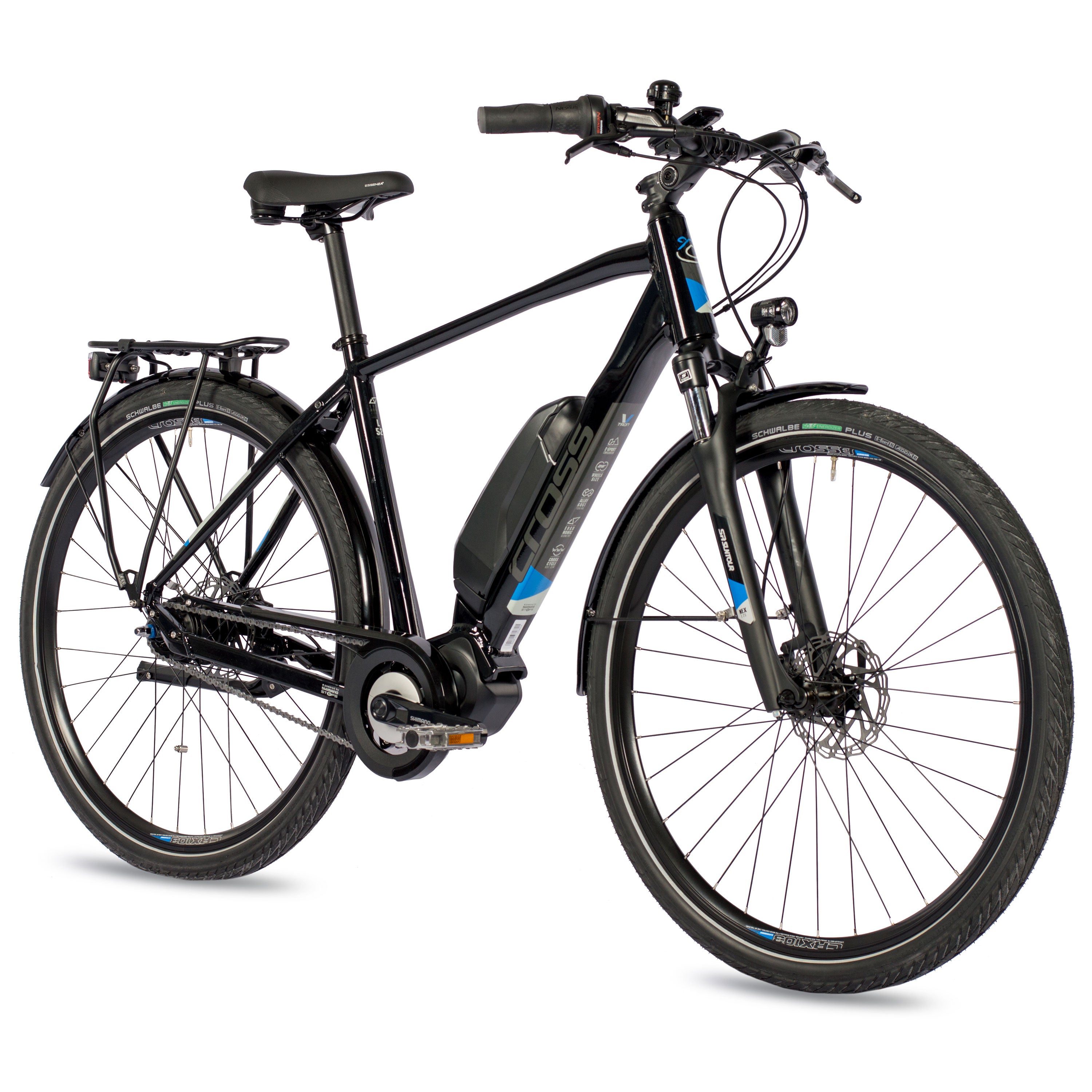 28" E-Bike Herren City Fahrrad V-Tron SHIMANO STEPS E-5000 418Wh 7 x GANG SHIMANO NEXUS