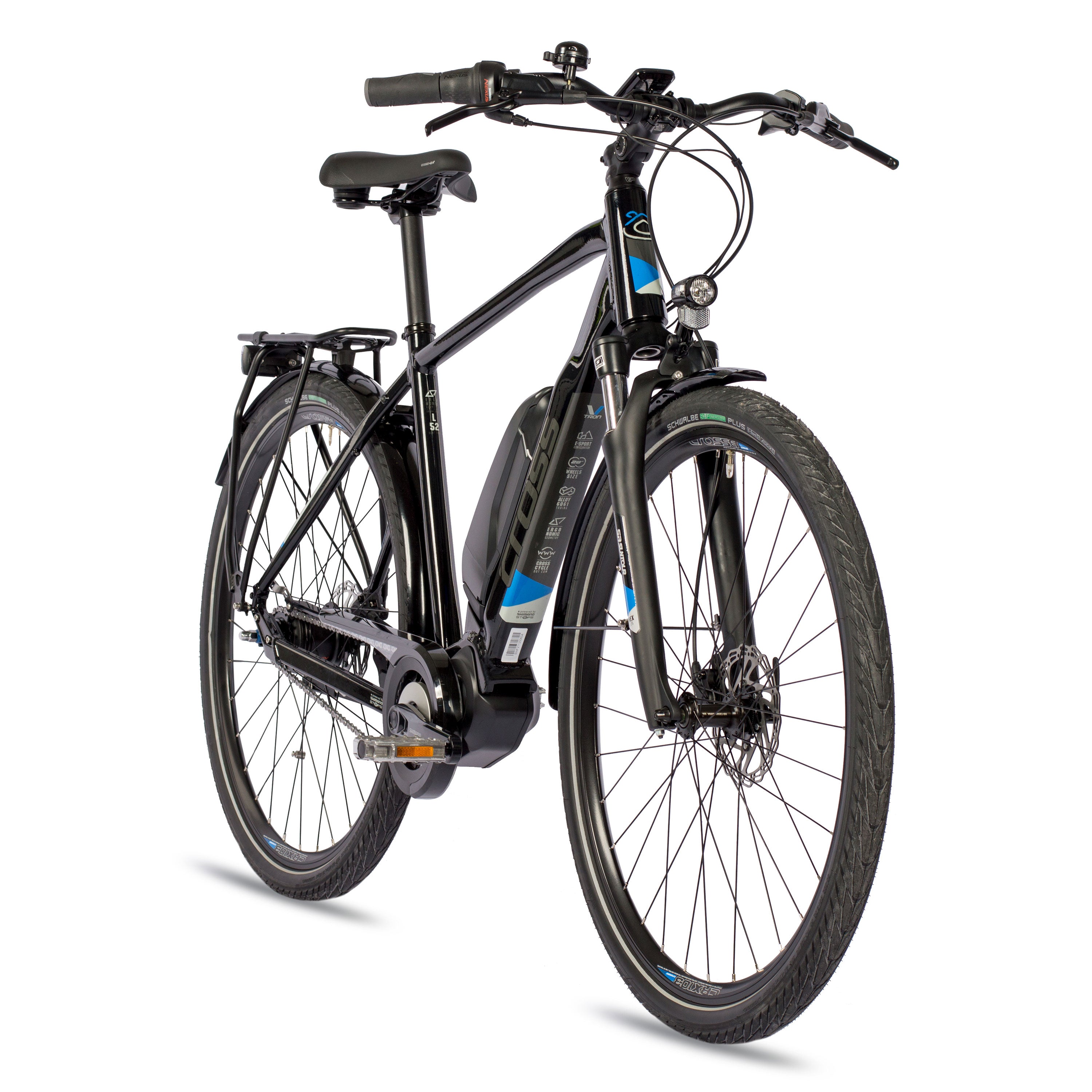 28" E-Bike Herren City Fahrrad V-Tron SHIMANO STEPS E-5000 418Wh 7 x GANG SHIMANO NEXUS