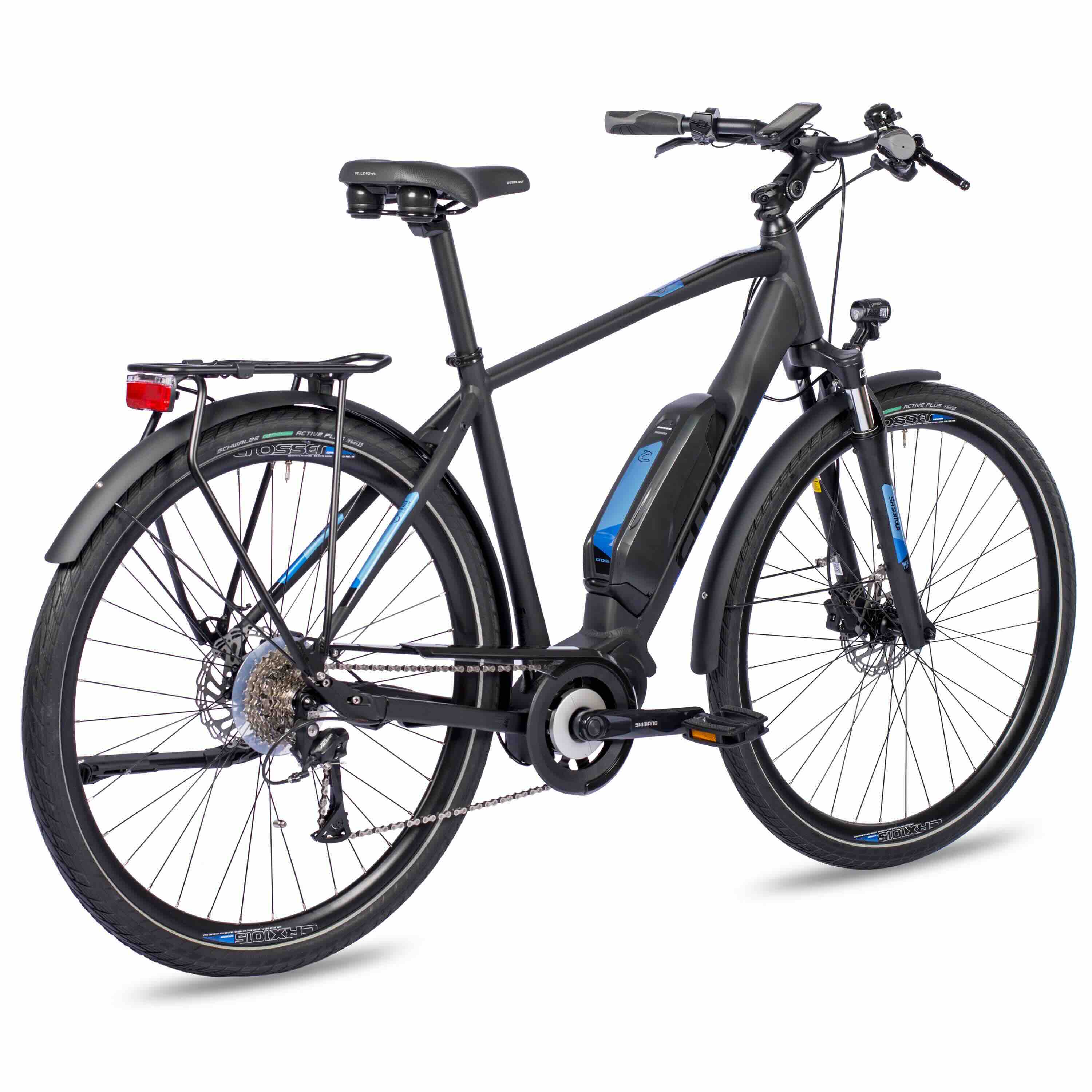 28 Zoll Herren E-Bike Trekking Fahrrad V-TRON SHIMANO STEPS E-5000 418 Wh 9 x GANG SHIMANO RD-T3000