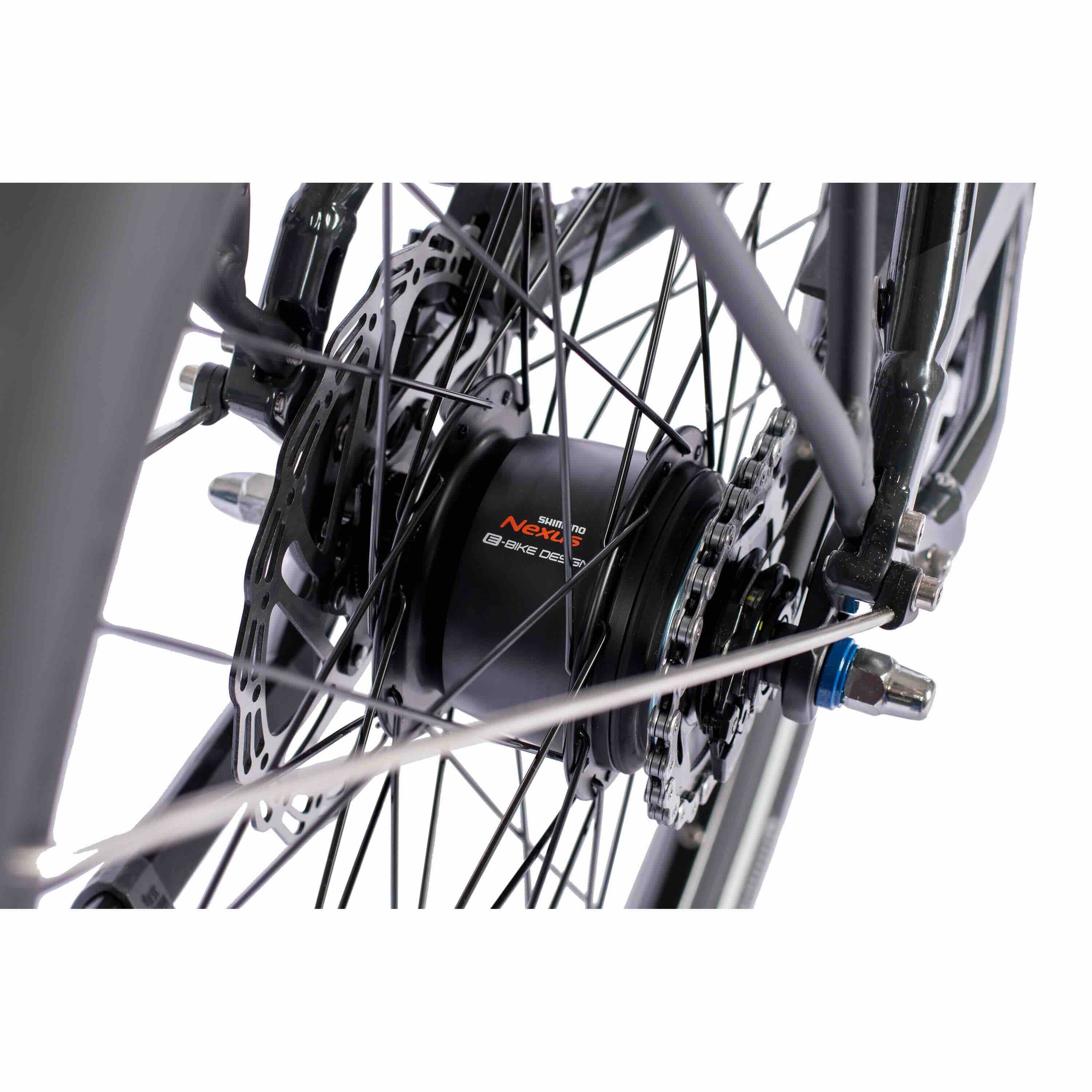 28 pouces E-Bike City Bicycle LS Wave X-tron Sr2 Shimano Stepps E-5000 418Wh 5 Gear Shimano Nexus inter interter