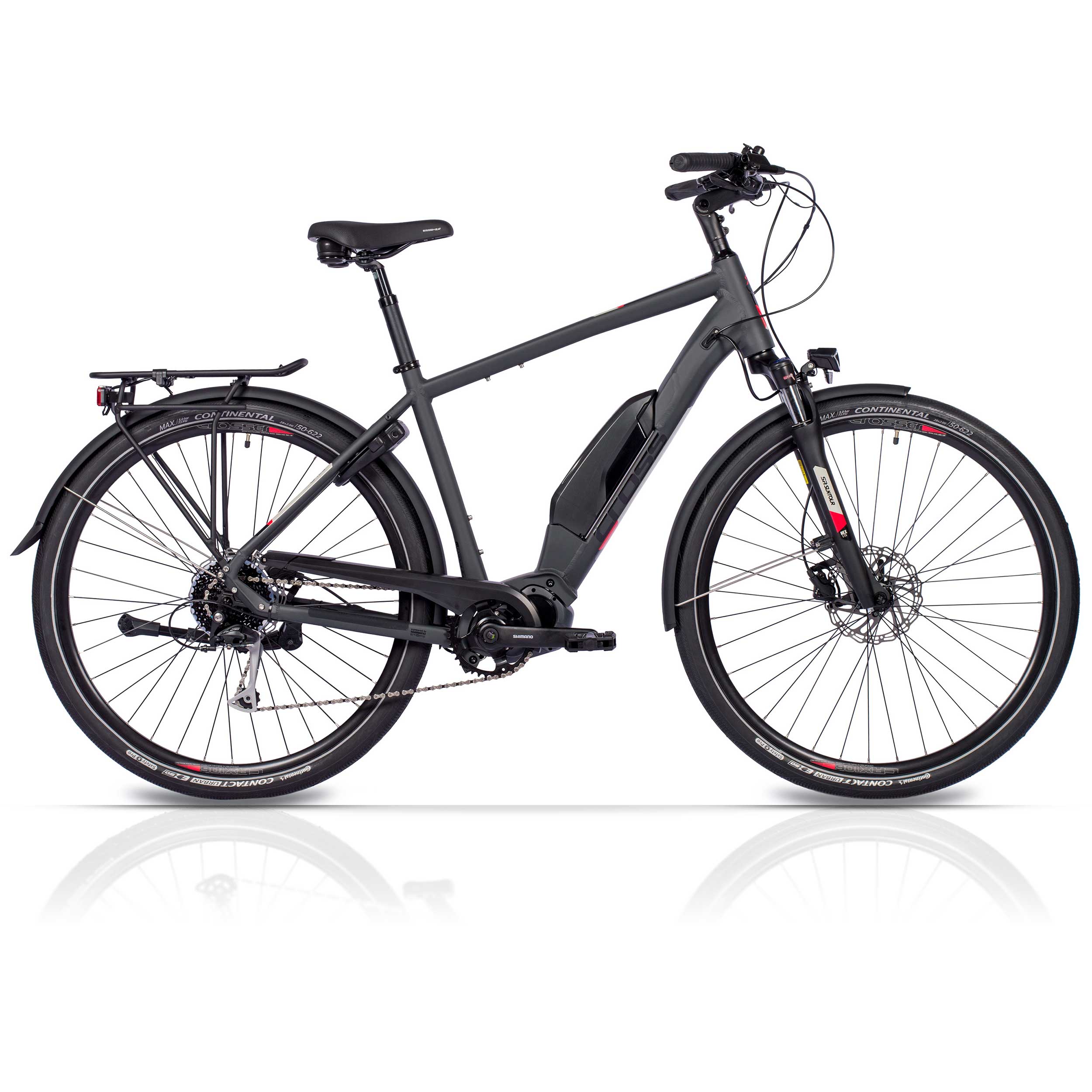 28 Zoll E-Bike Herren Trekking Fahrrad X-Tron SR1 SHIMANO STEPS E-6100 504Wh 9 GANG SHIMANO ALIVIO
