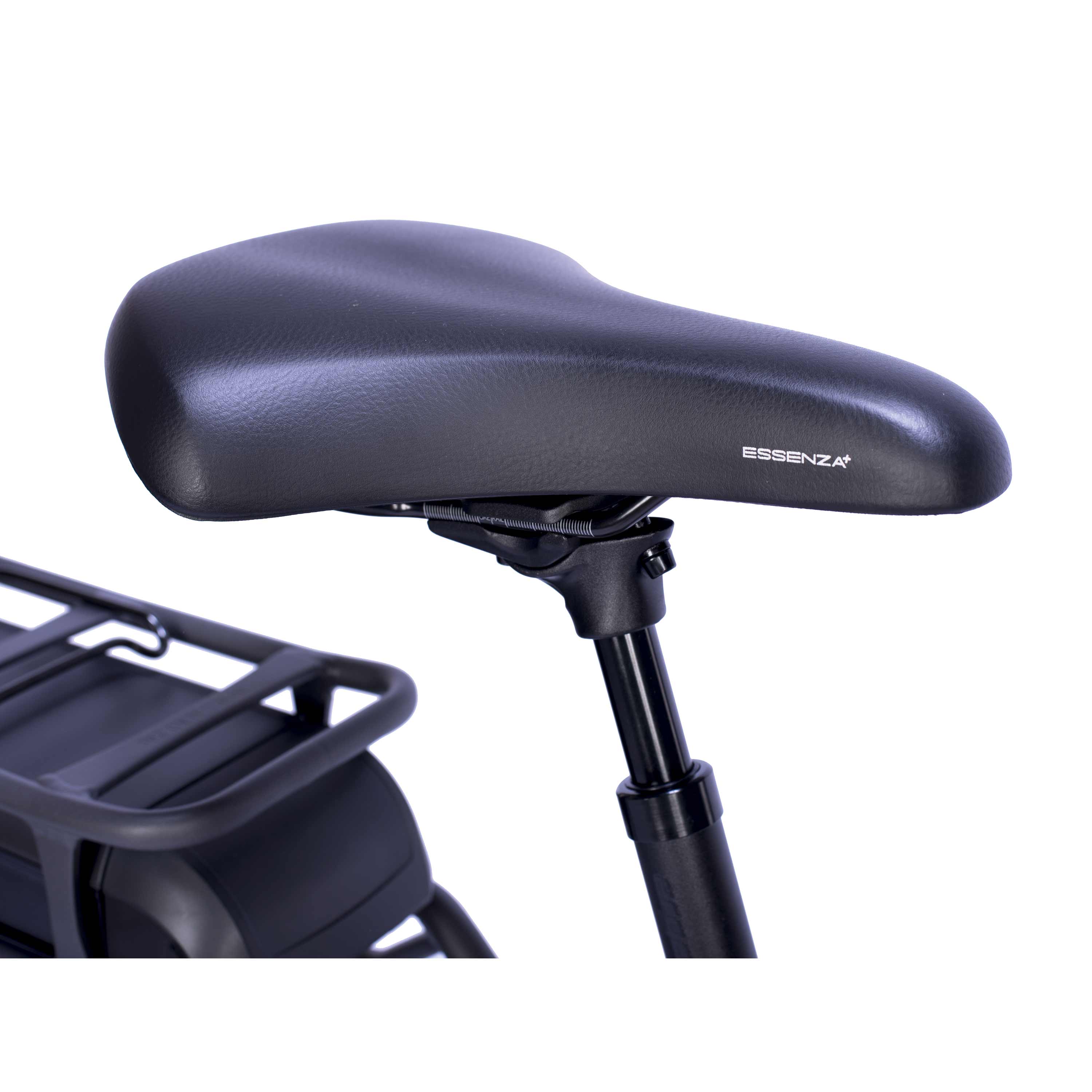 28" E-Bike City Fahrrad V-Tron RACK BOSCH ACTIVE LINE 400 Wh 7 GANG SHIMANO NEXUS RÜCKTRITTBREMSE Schwarz