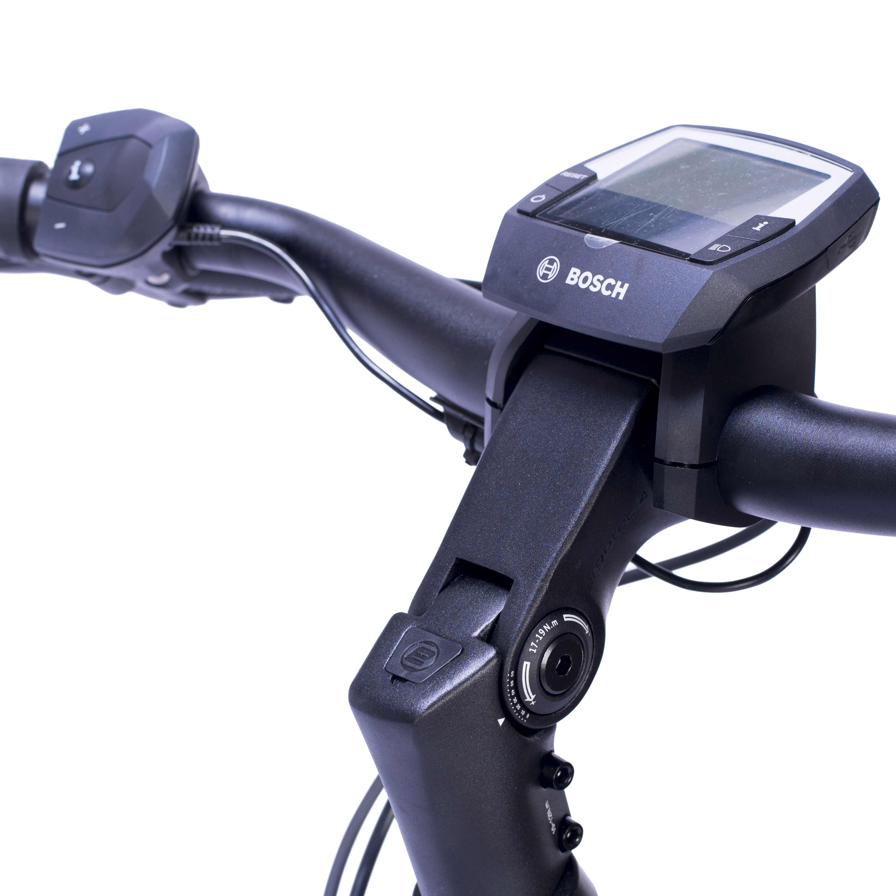 28" E-Bike City Fahrrad V-Tron RACK BOSCH ACTIVE LINE 400 Wh 7 GANG SHIMANO NEXUS RÜCKTRITTBREMSE Schwarz