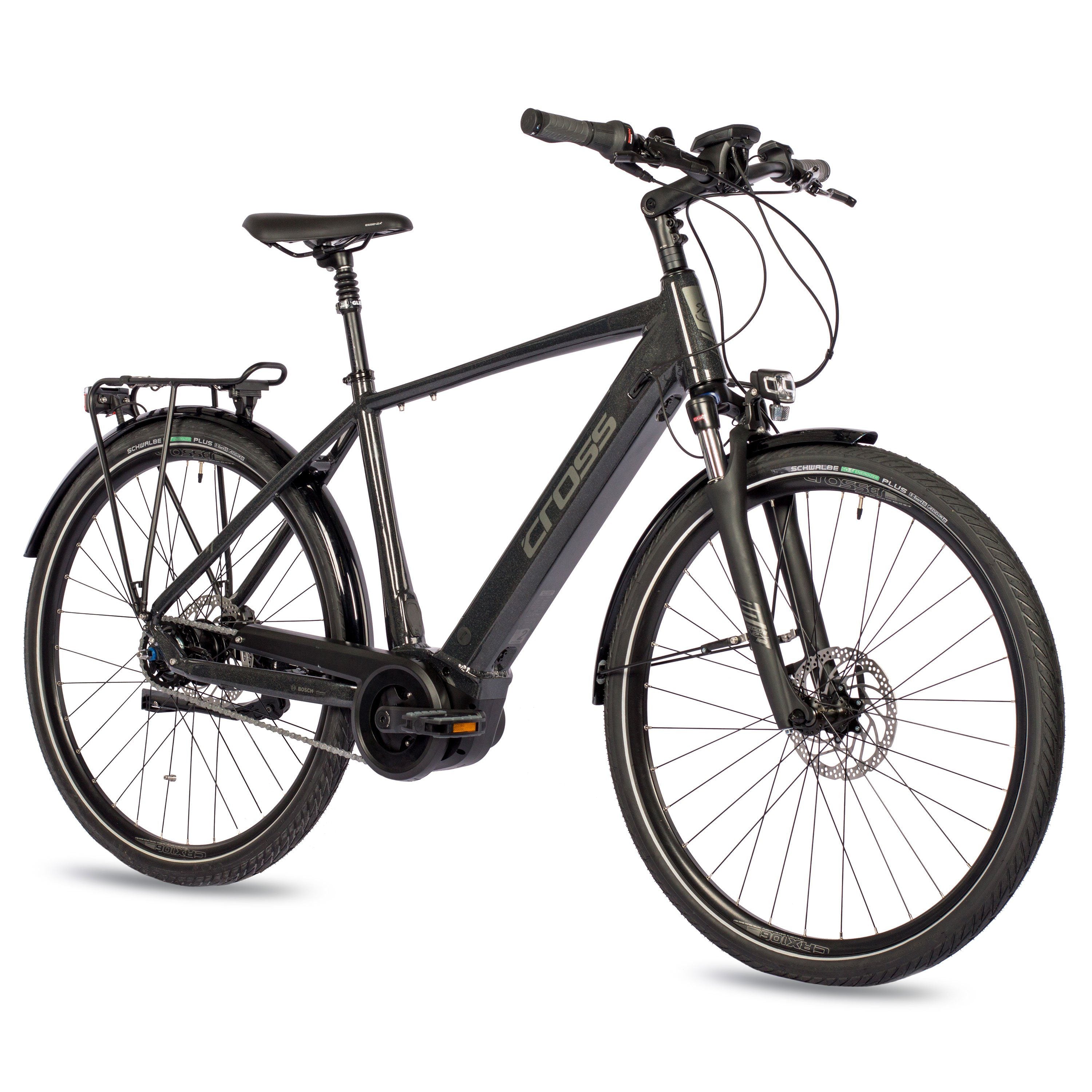 28" Herren E-Bike City Fahrrad NOVA CITY BOSCH PERFORMANCE LINE 625Wh 5 GANG SHIMANO NEXUS INTER