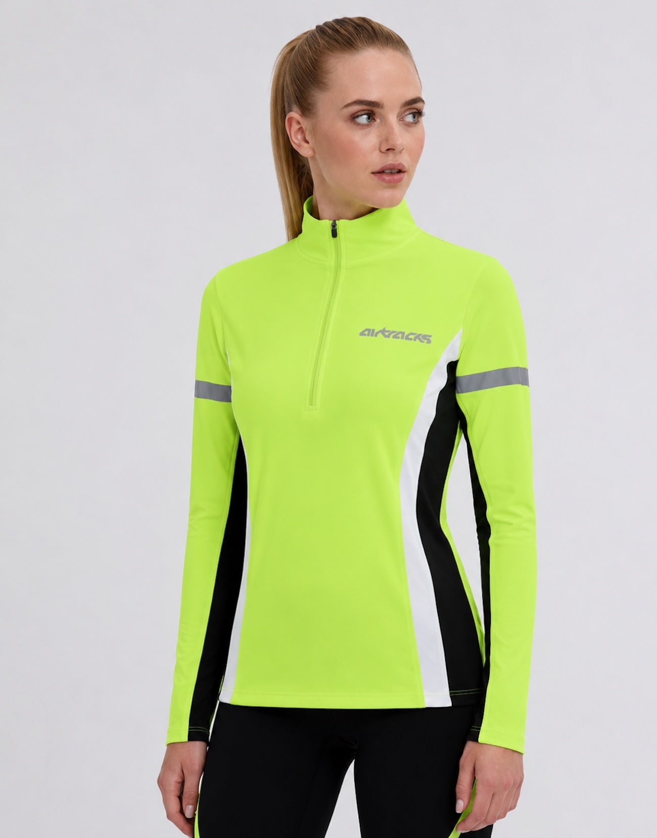 Ladies Thermo Functional Running Shirt Langarm Neon