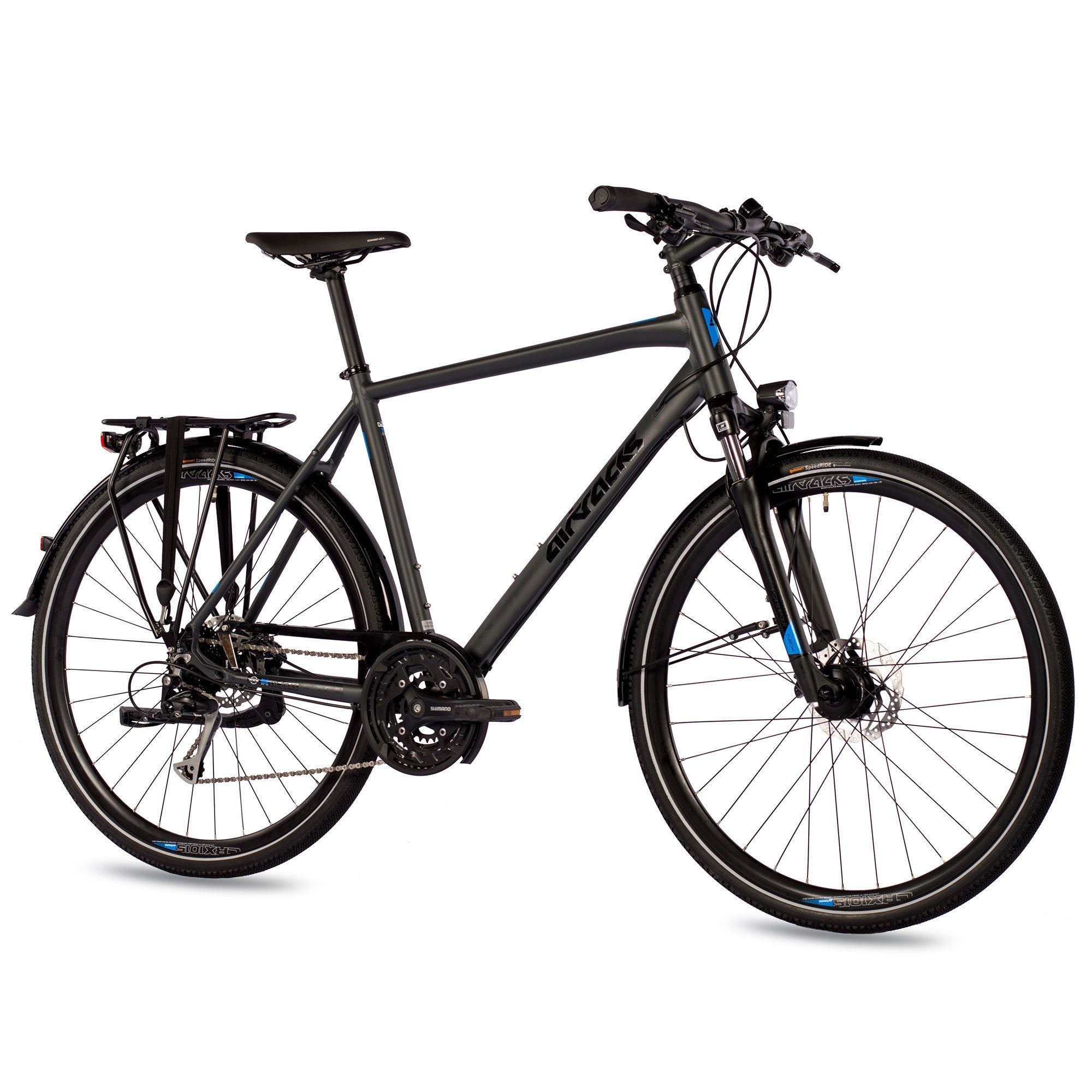 Hommes Trekking Bicycle 28 pouces Trekingrad Tr.2845 Shimano 27 x Gang Alivio Rd-T4000 SGS Shadow