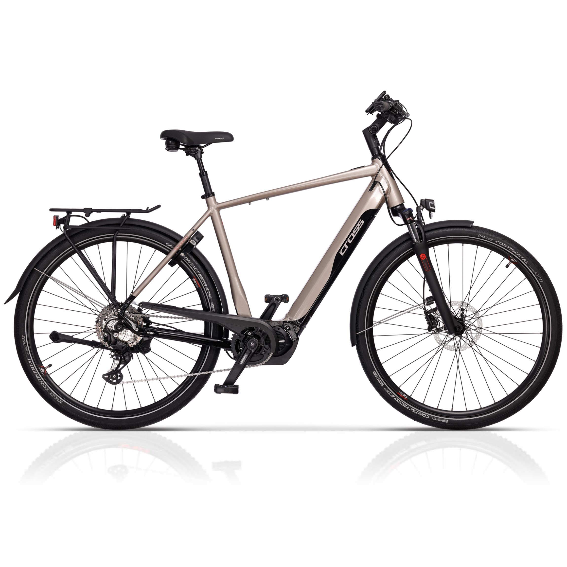 28" E-Bike Herren Trekking Fahrrad e-TOURING 12.8 City Bike SHIMANO STEPS E 7000 504 Wh 10 x Gang SHIMANO DEORE RD-M5130 SGS