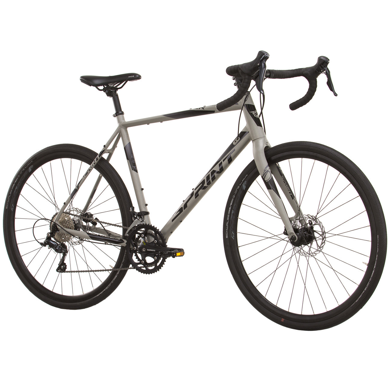 28 inch Men s Gravel Bike WHISPER 5.0 Bicycle 2 x 9 Shimano SORA R3000 Grey