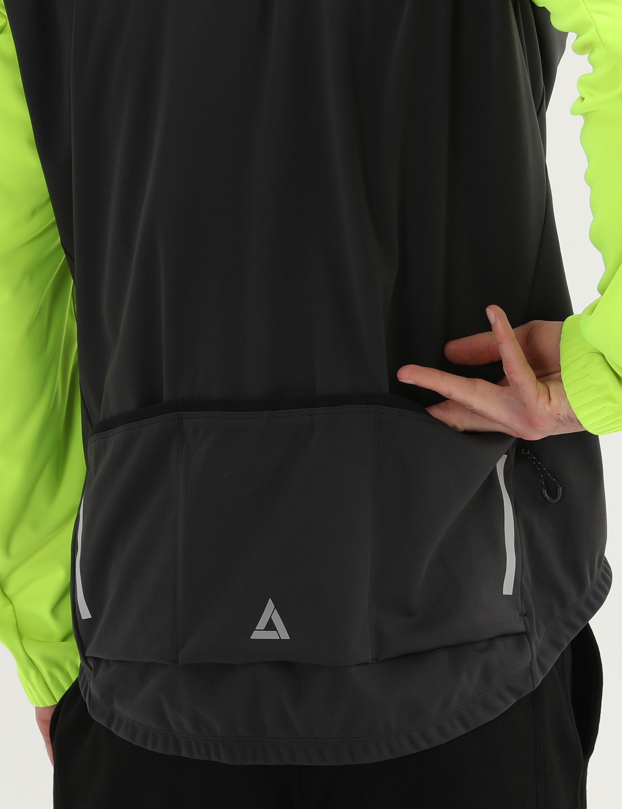 Herren Winter Fahrradjacke Softshell Thermoradjacke Advance Line Grau-Neon