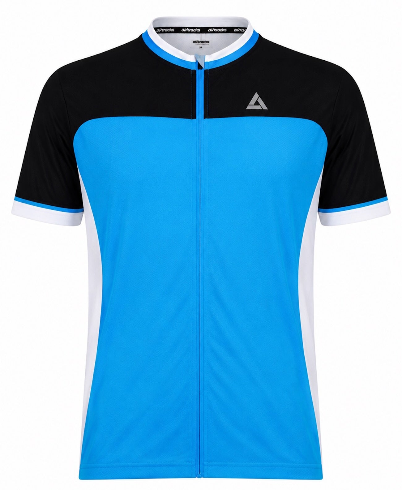 Maglia da bicicletta maschile a maniche corte a maniche corte per t blu-nero blu