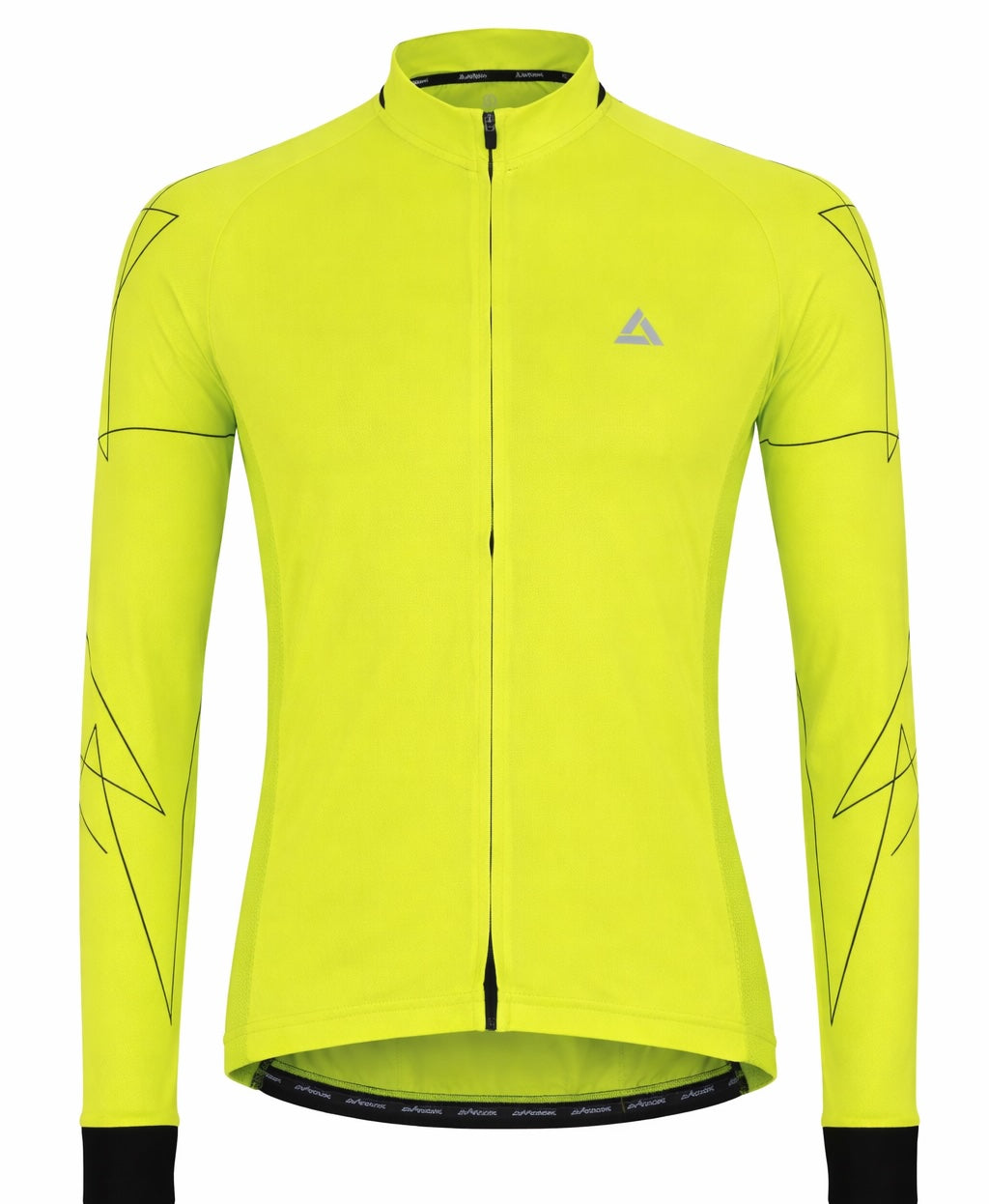 Maglia da uomo in bicicletta braccio lungo per linea neon
