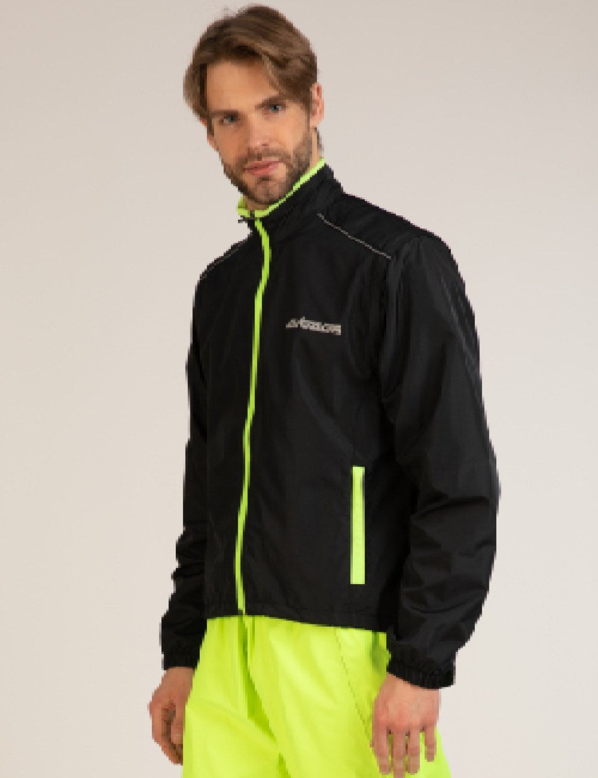 fahrradweste reflektierend herren Fahrradjacke Weste Air Pro Schwarz Neon L | Fahrradweste | Laufjacke | Laufweste Herren | Damen winddicht | wasserabweisend | atmungsaktiv