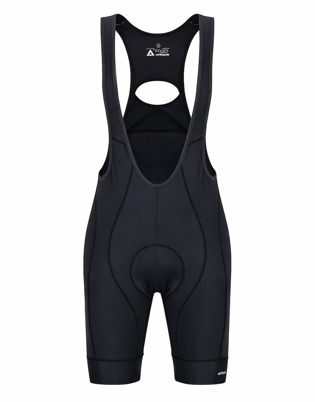 Kurze Fahrradhose mit Trägern, Trägerhose Kurz, BiB Tight Comfort Line Schwarz