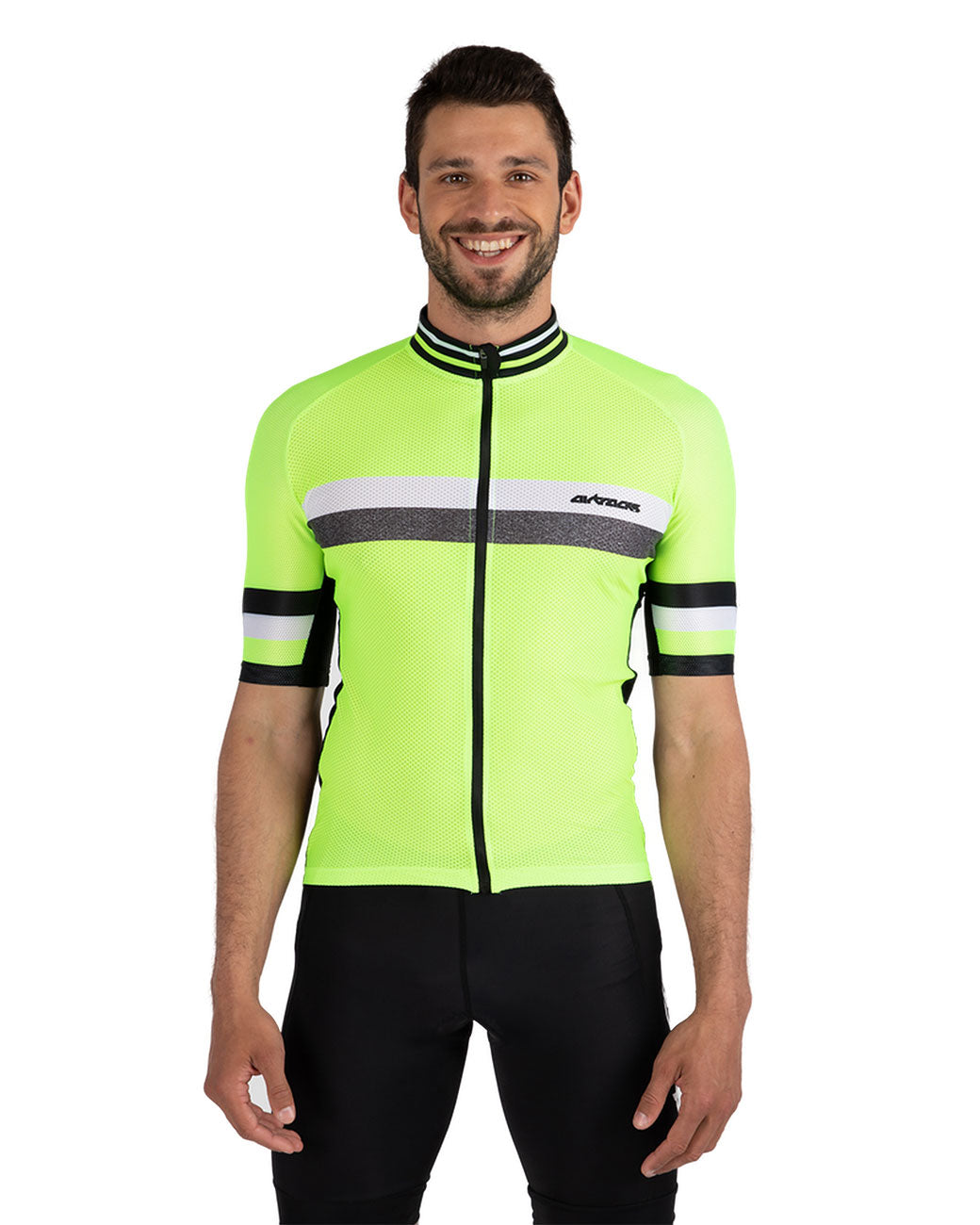 Men s cycling jersey short sleeve Pro Line III Neon Black set product