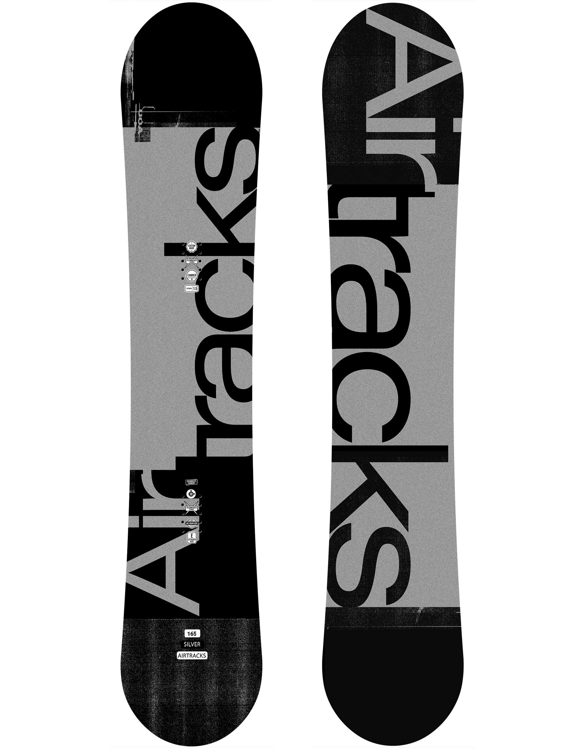 Men's snowboard SILVER Camber Wide