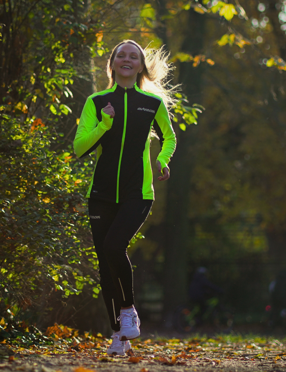 Ensemble de course pour femmes Thermo par ligne + pantalon de course à la thermo par ligne